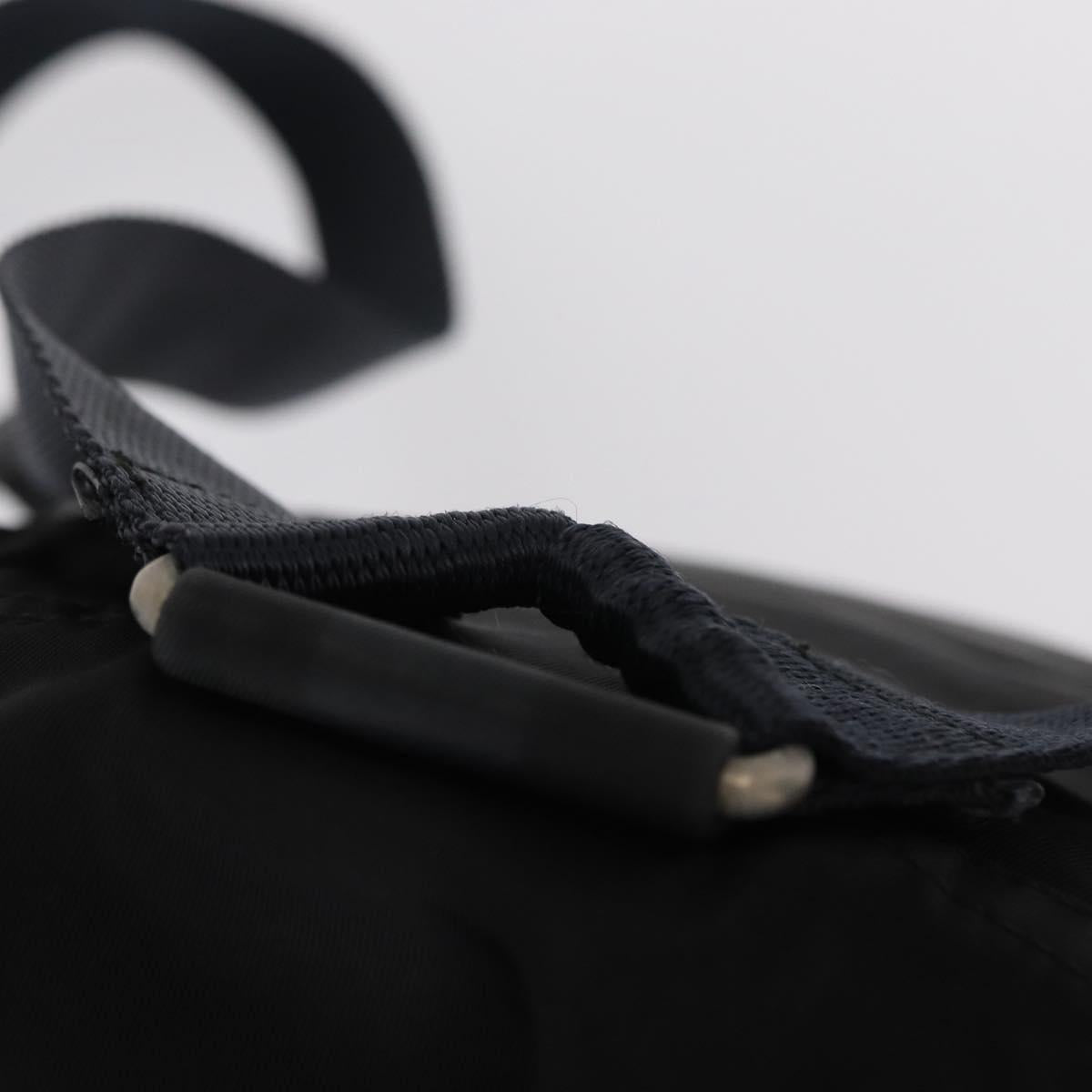 PRADA Backpack Nylon Black Silver Auth bs31169