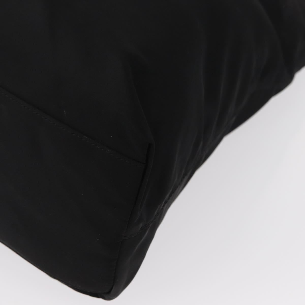 PRADA Shoulder Bag Nylon Black Silver Auth bs31171