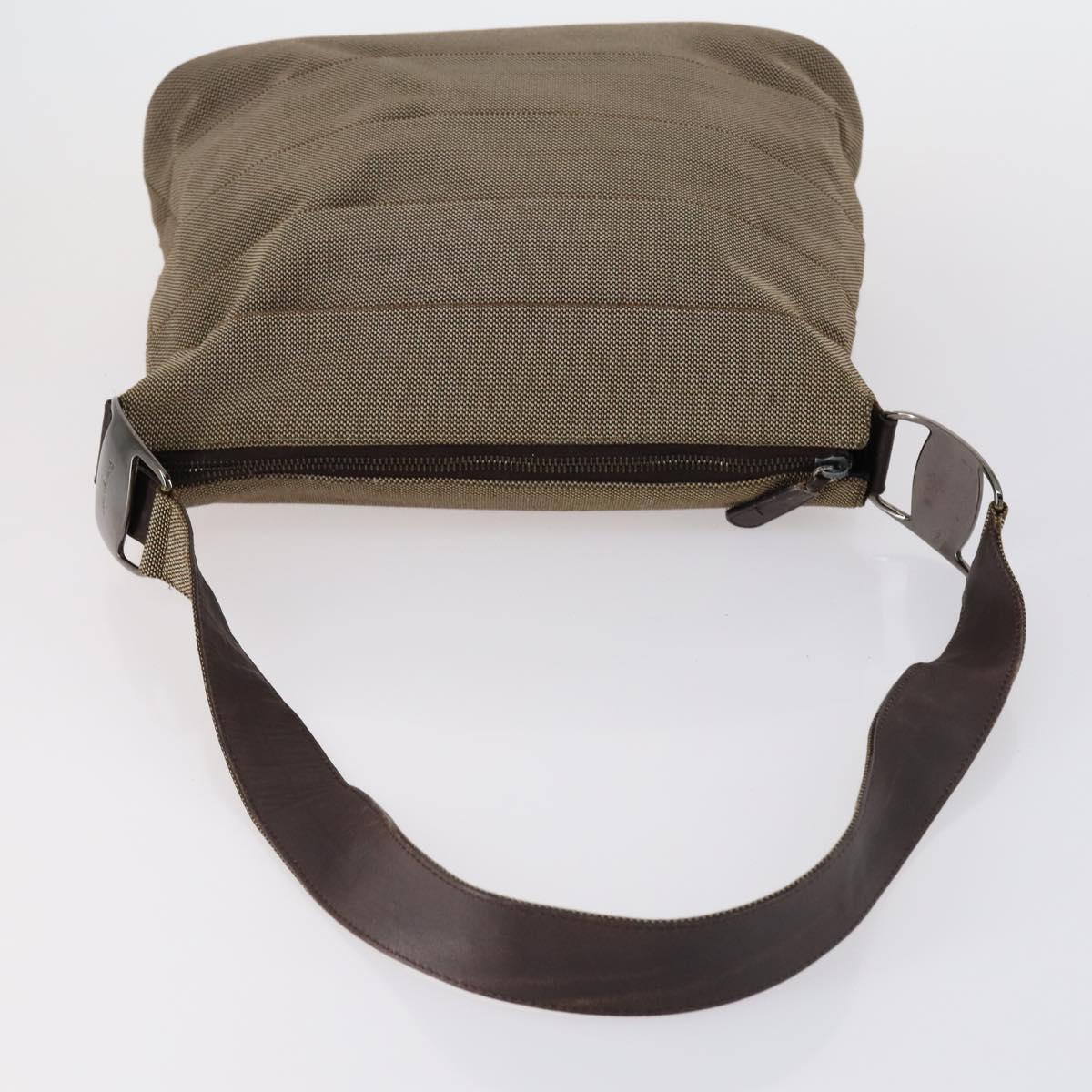 Salvatore Ferragamo Shoulder Bag Leather Canvas 2 Set Black Beige Auth bs31189