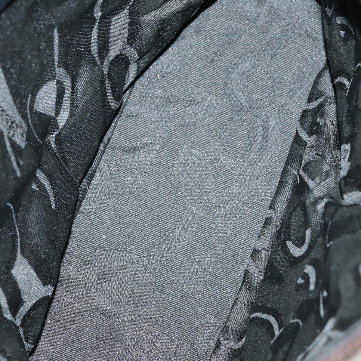 Salvatore Ferragamo Shoulder Bag Leather Canvas 2 Set Black Beige Auth bs31189