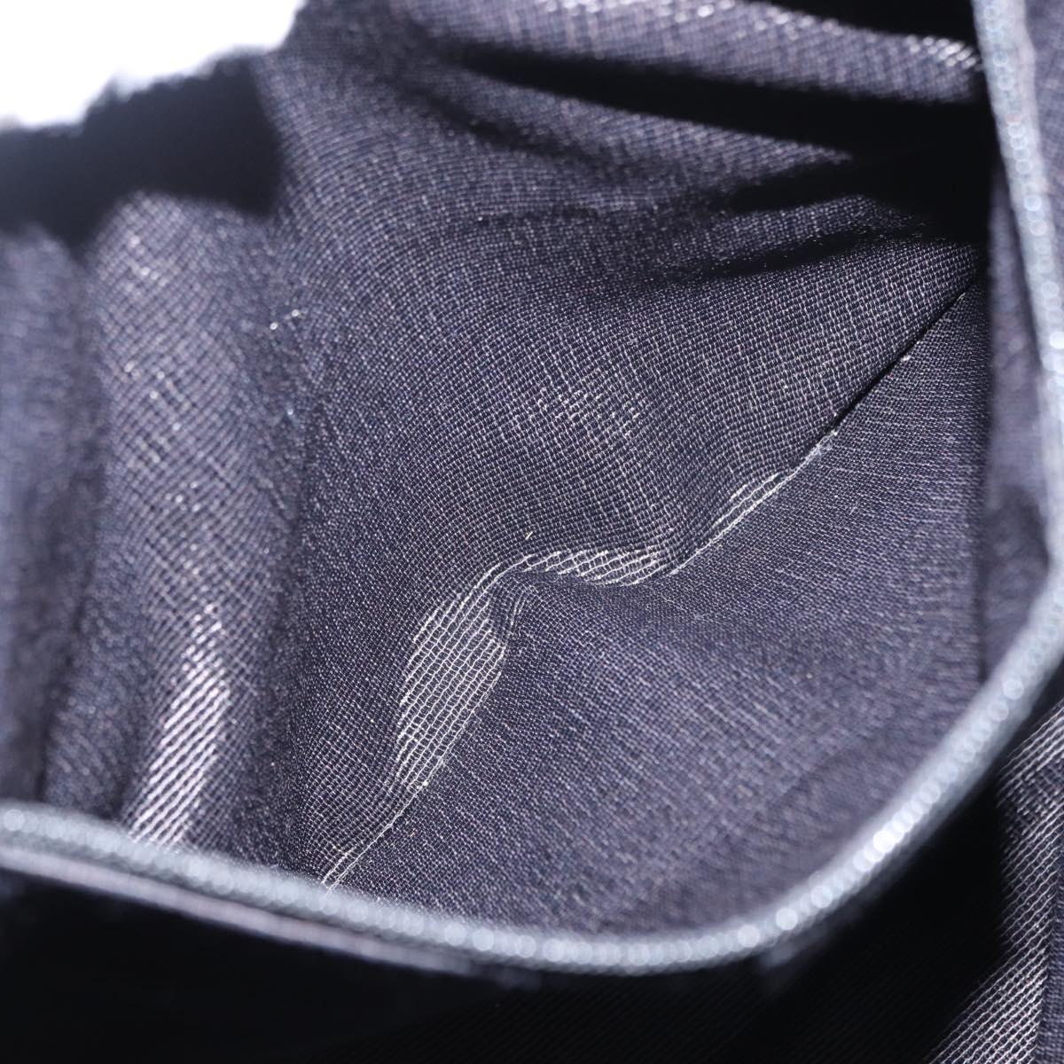 Salvatore Ferragamo Gancini Tote Bag Canvas Black Silver Auth bs31190