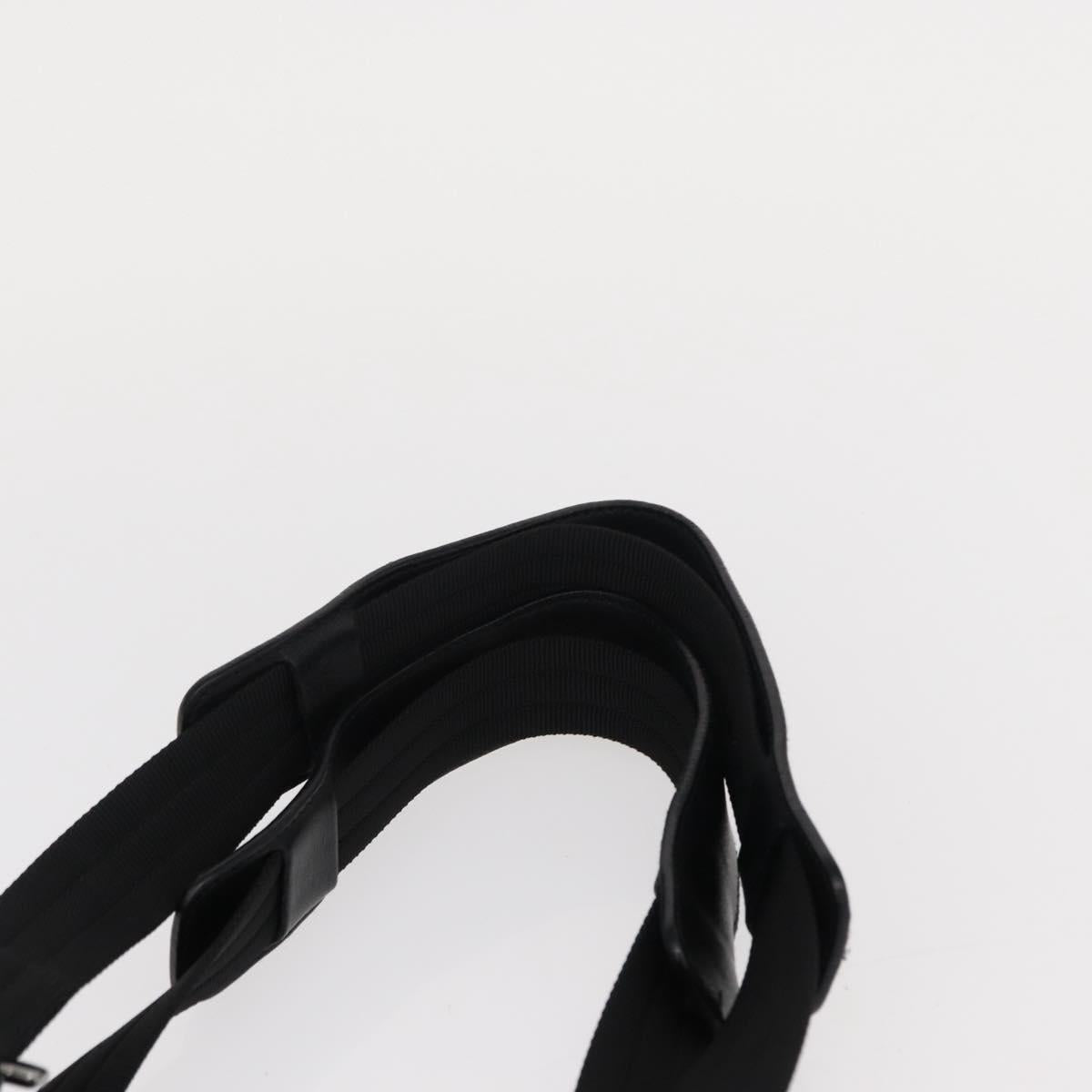 Salvatore Ferragamo Gancini Tote Bag Canvas Black Silver Auth bs31190