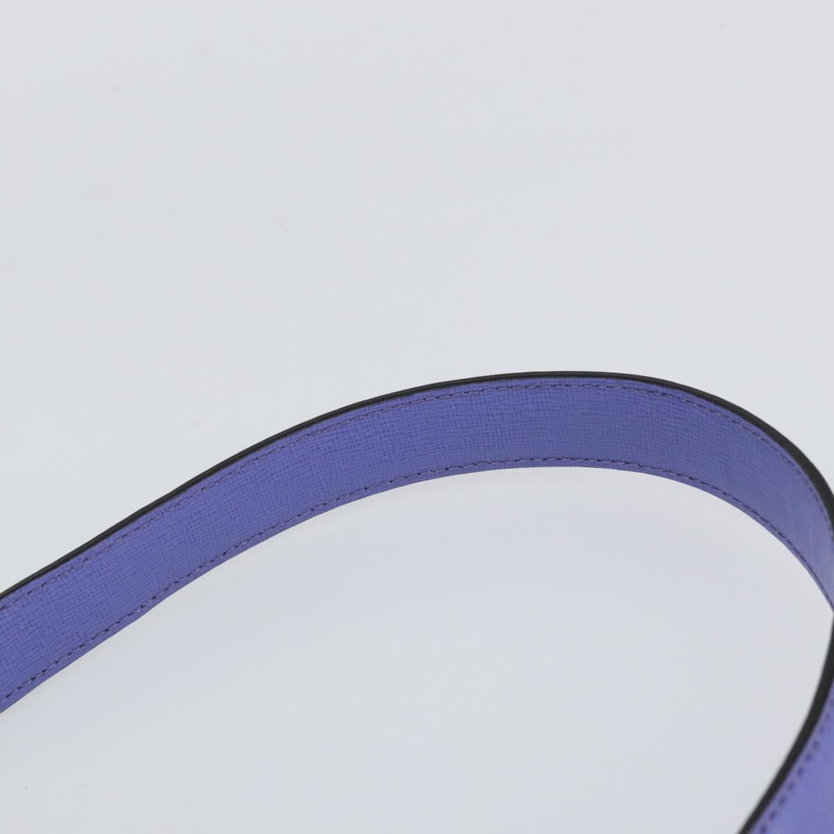 FENDI PETITE 2JOURS Hand Bag Leather Purple Gold Auth bs31194