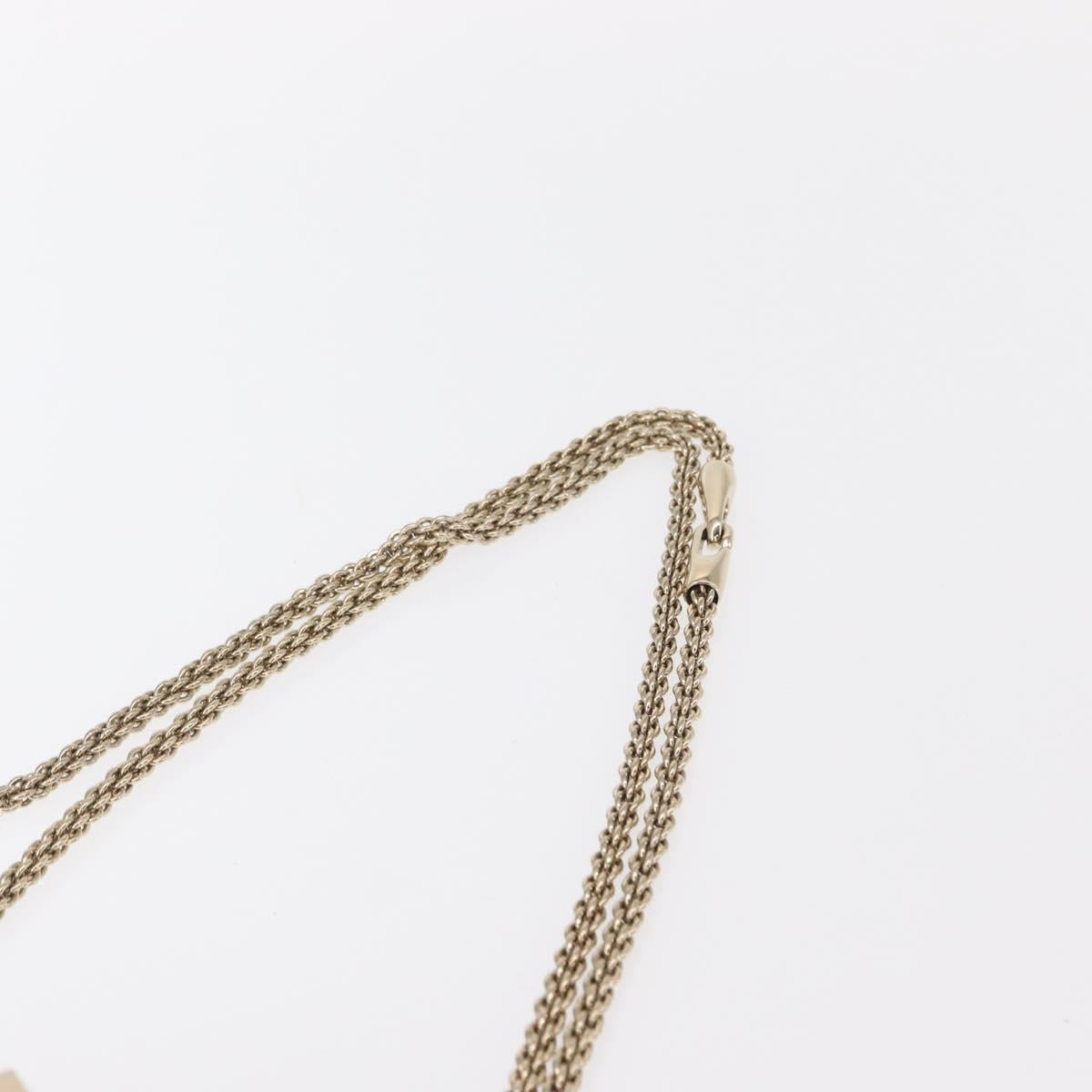 VALENTINO Studs Chain Shoulder Bag Leather Brown Gold Auth bs31220