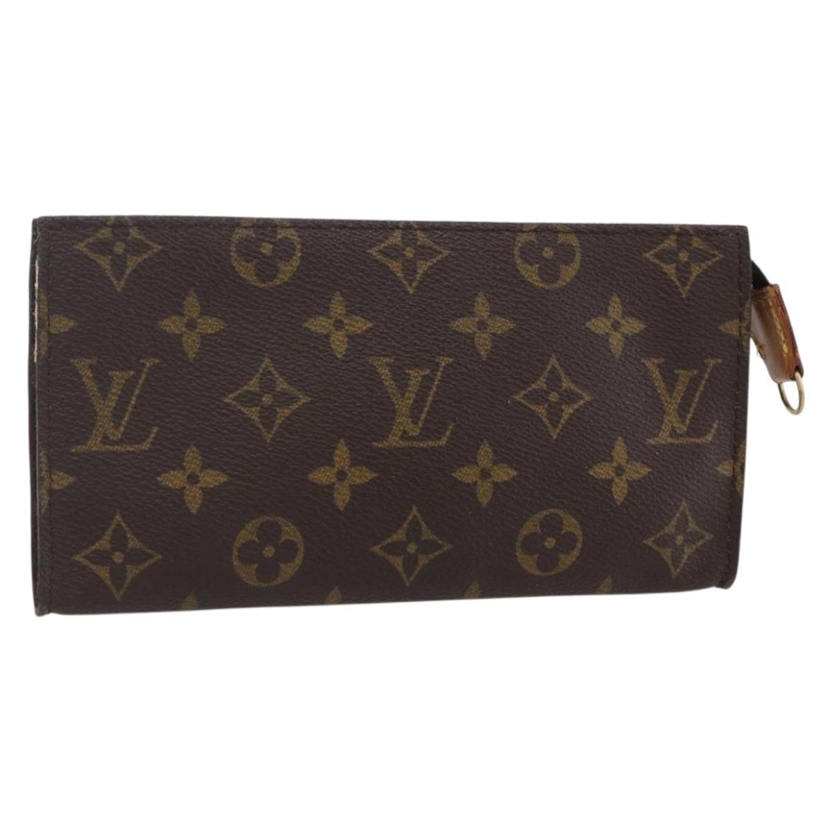 LOUIS VUITTON Monogram Bucket GM Accessory Pouch LV Auth bs31224