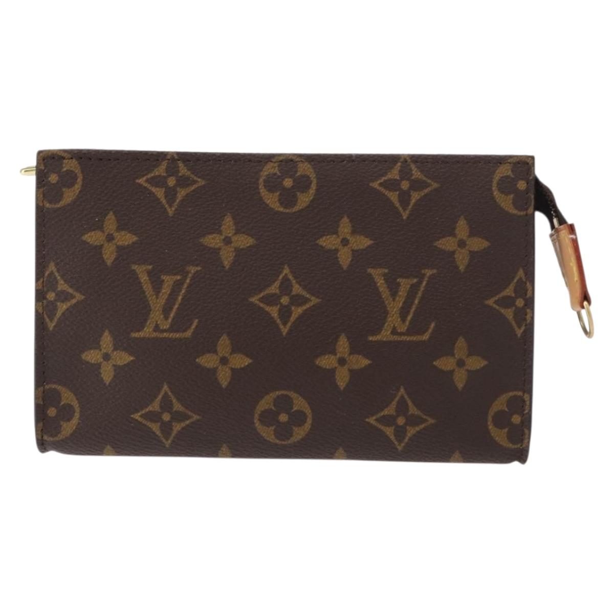 LOUIS VUITTON Monogram Bucket PM Accessory Pouch LV Auth bs31225