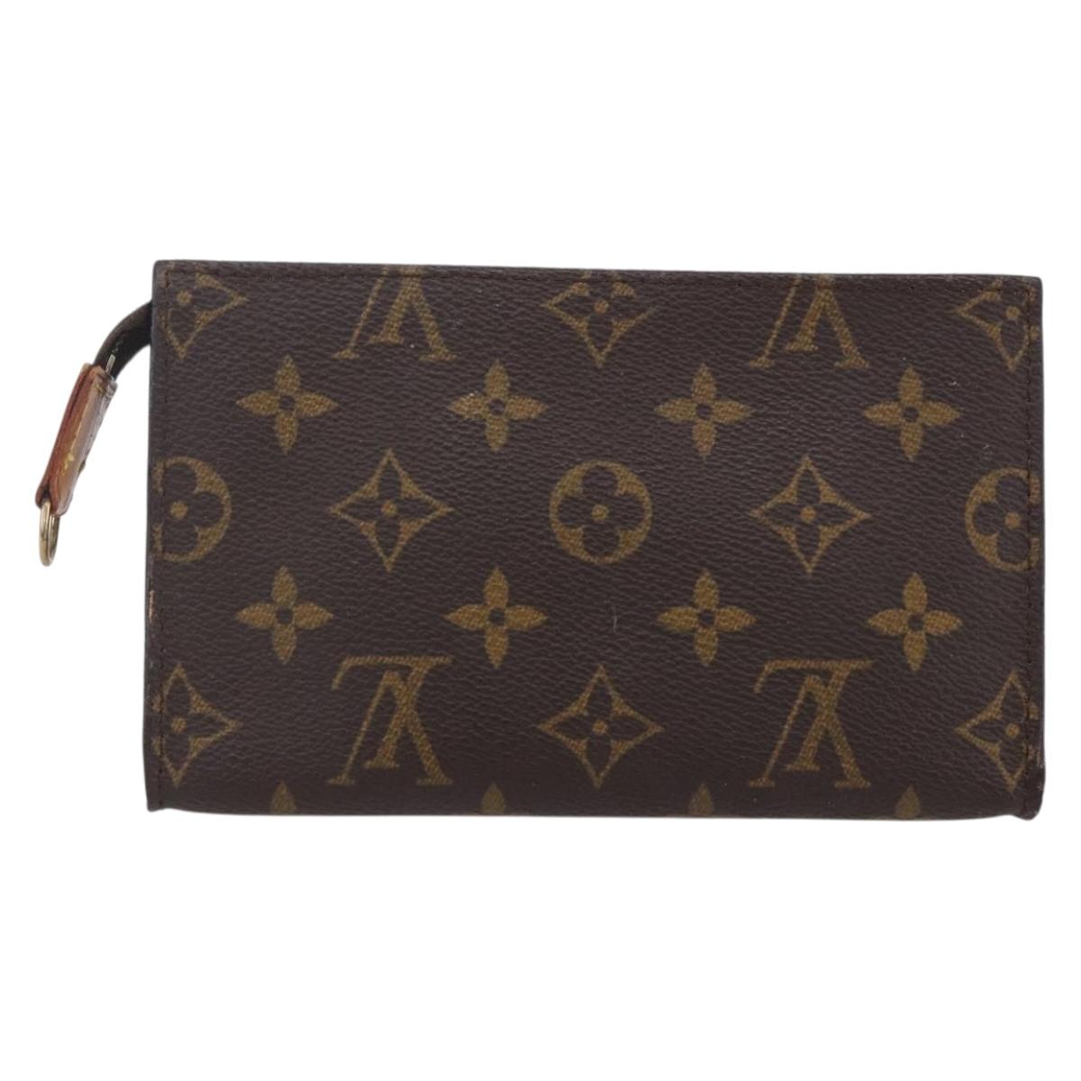 LOUIS VUITTON Monogram Bucket PM Accessory Pouch LV Auth bs31227
