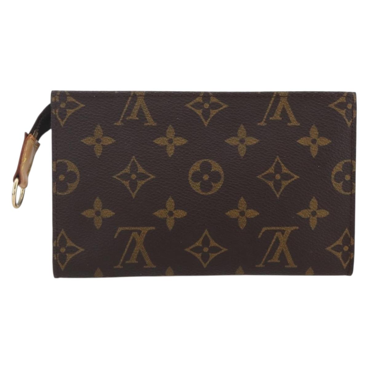 LOUIS VUITTON Monogram Bucket PM Accessory Pouch LV Auth bs31228