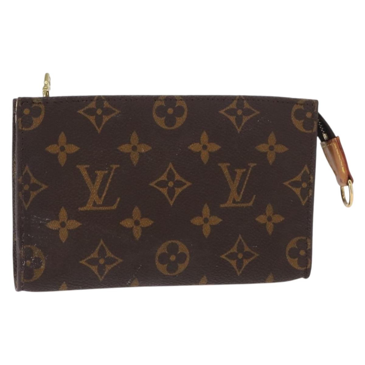 LOUIS VUITTON Monogram Bucket PM Accessory Pouch LV Auth bs31229