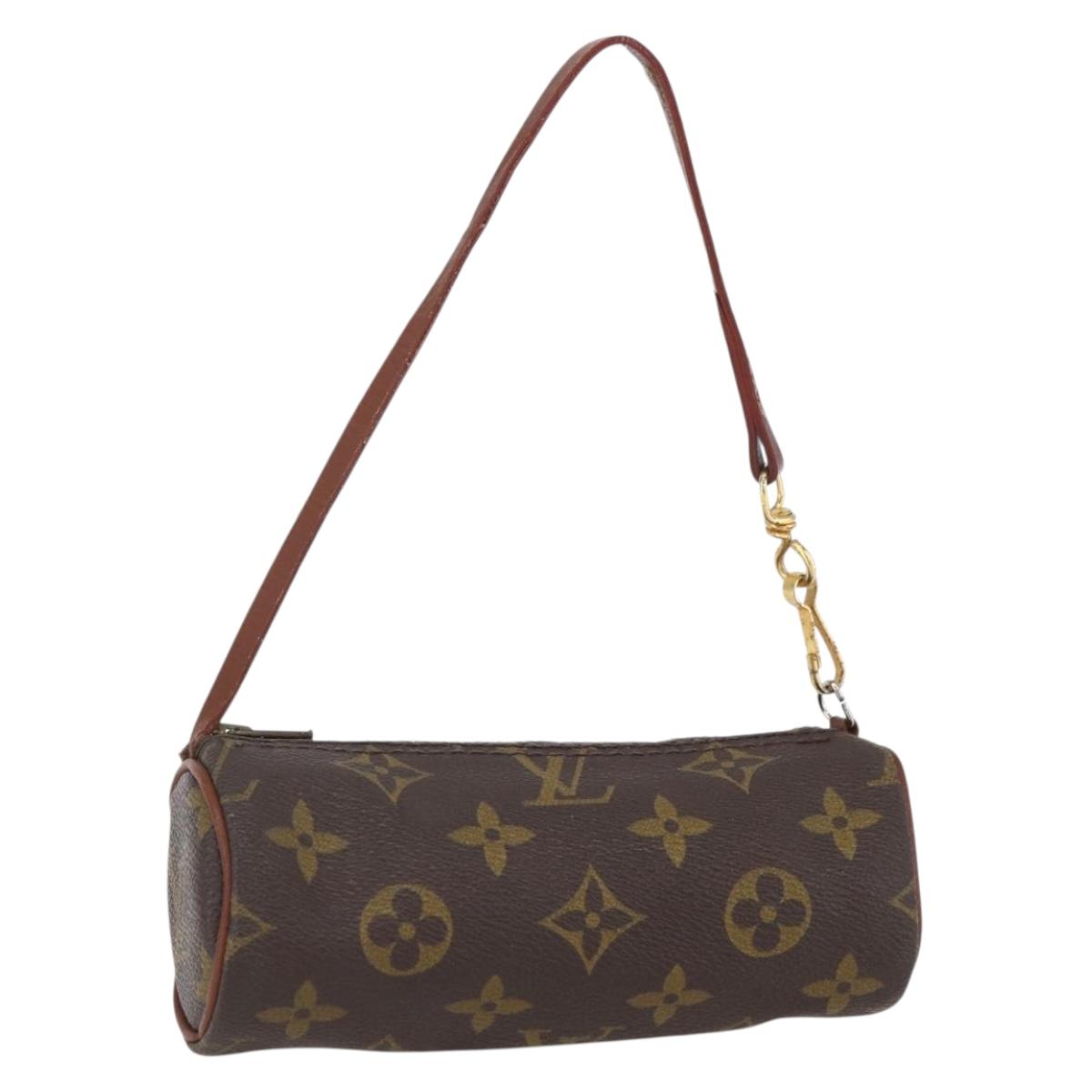 LOUIS VUITTON Monogram Papillon Pouch Vintage LV Auth bs31232