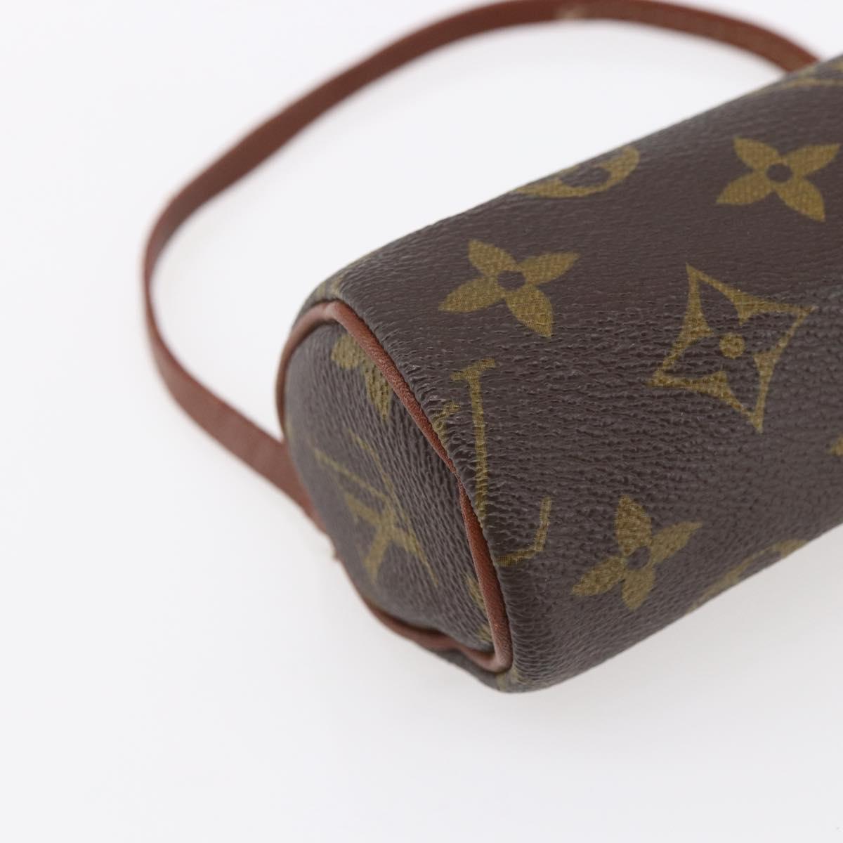 LOUIS VUITTON Monogram Papillon Pouch Vintage LV Auth bs31232