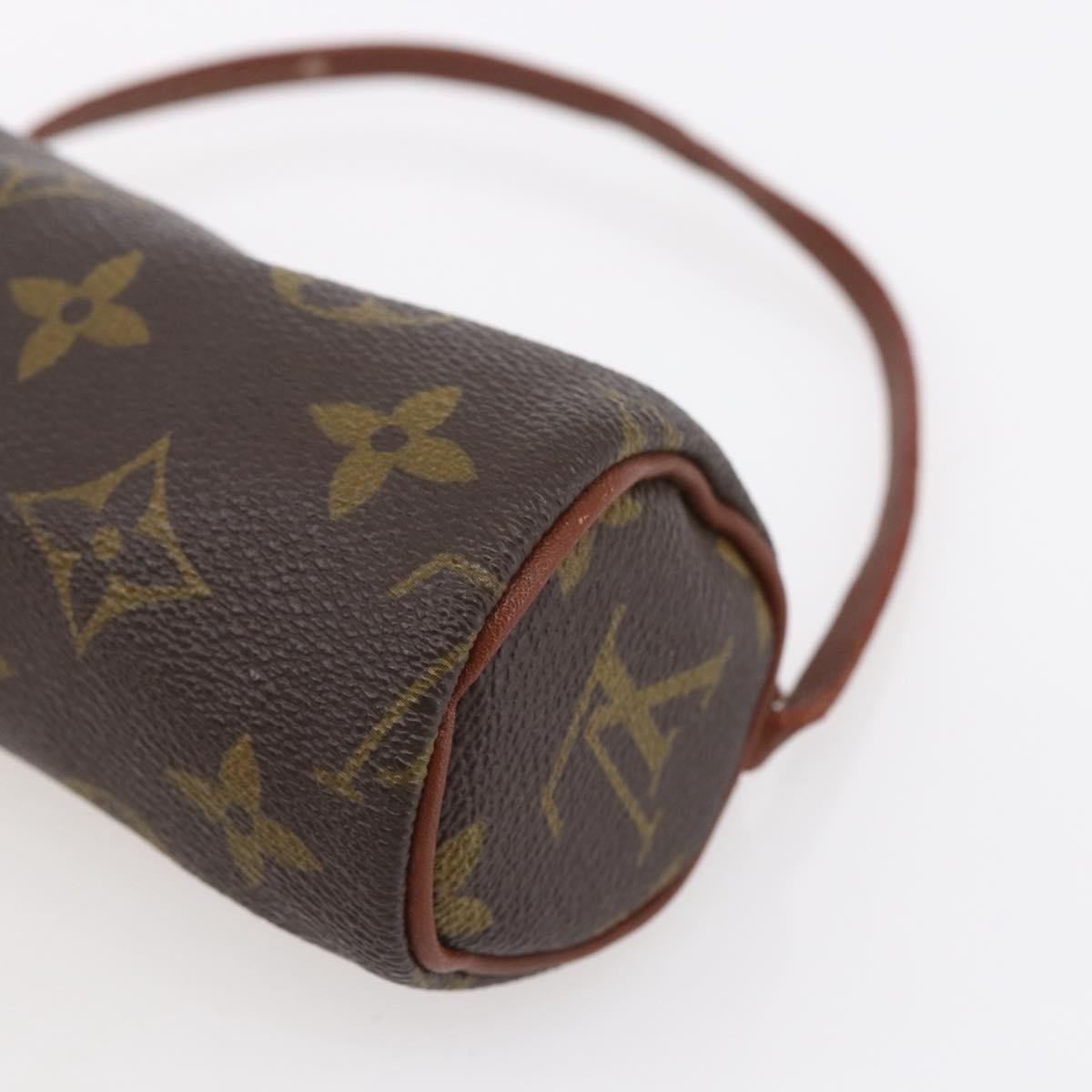 LOUIS VUITTON Monogram Papillon Pouch Vintage LV Auth bs31232