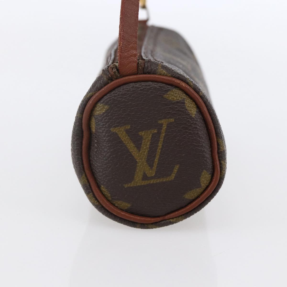 LOUIS VUITTON Monogram Papillon Pouch Vintage LV Auth bs31232
