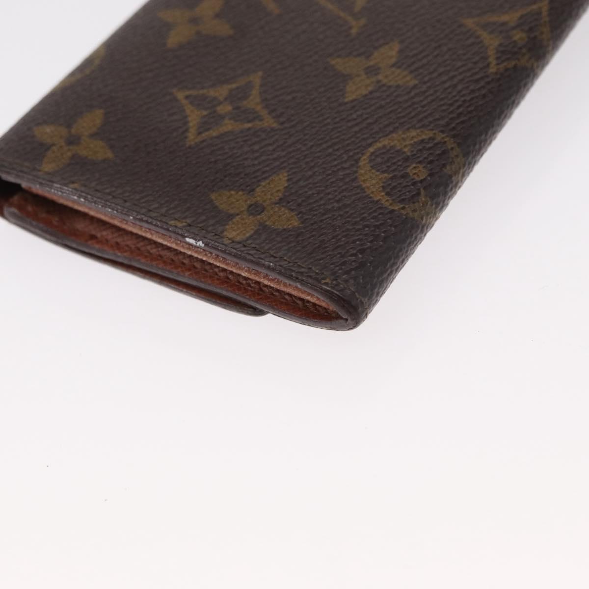 LOUIS VUITTON Monogram Porte Monnaie Zip Wallet M61735 LV Auth bs31236