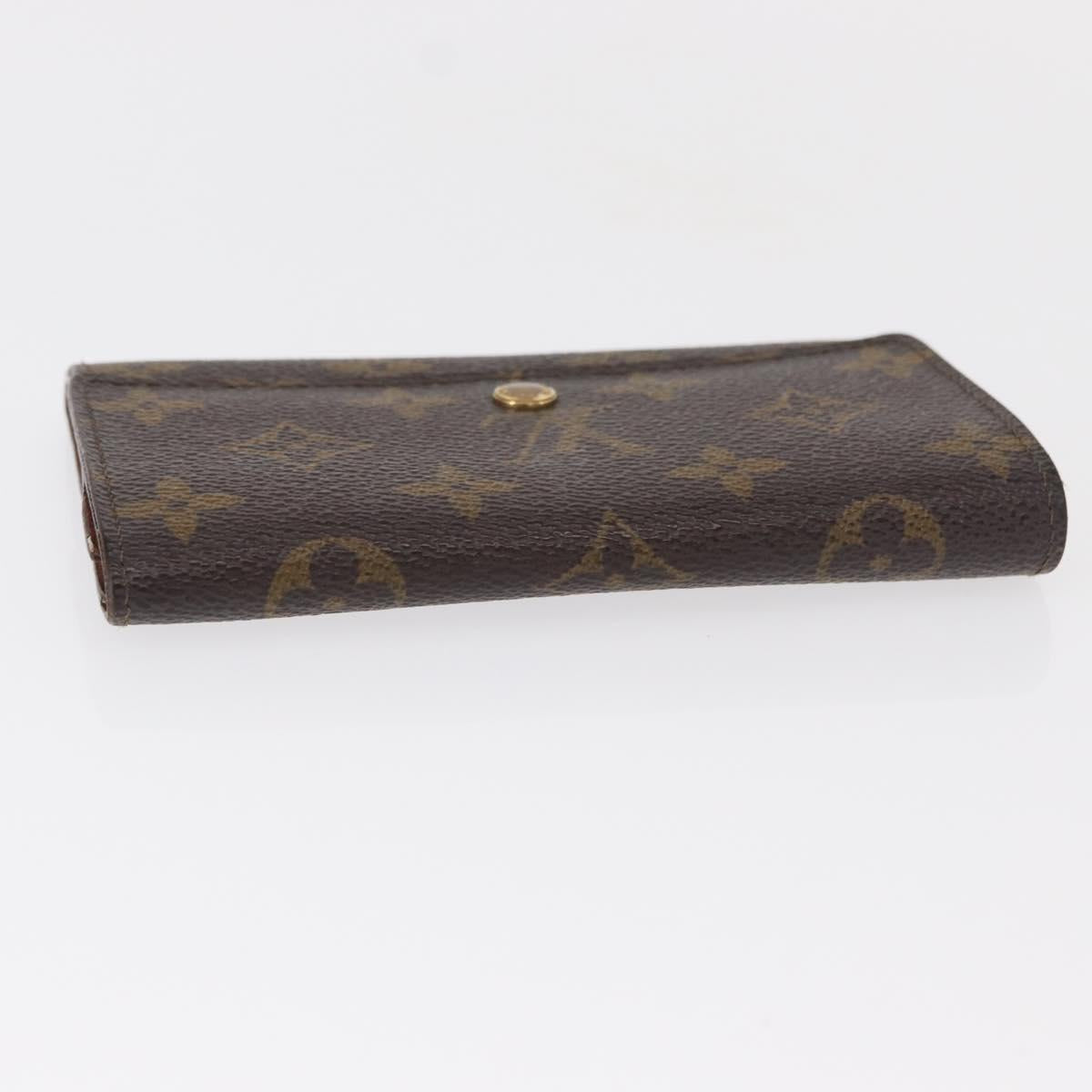 LOUIS VUITTON Monogram Porte Monnaie Zip Wallet M61735 LV Auth bs31236