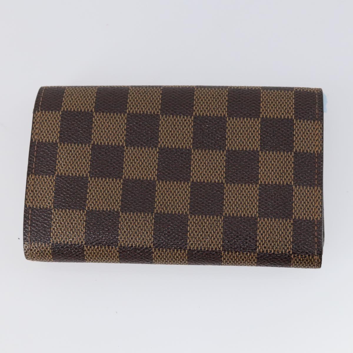 LOUIS VUITTON Monogram Damier Ebene Wallet 3 Set LV Auth bs31237