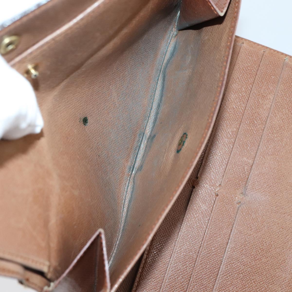 LOUIS VUITTON Monogram Damier Ebene Wallet 3 Set LV Auth bs31237