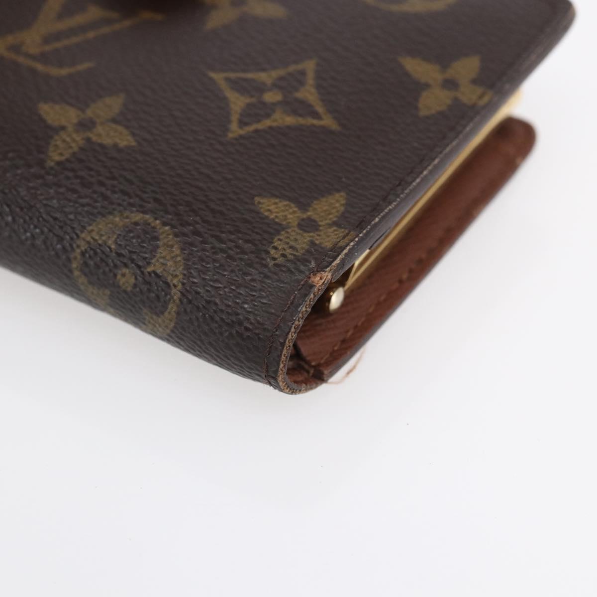 LOUIS VUITTON Monogram Portefeuille Viennois Bifold Wallet M61674 Auth bs31239