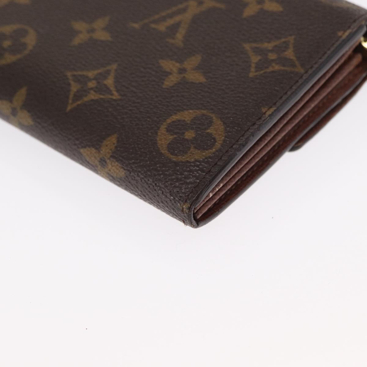 LOUIS VUITTON Pochette Porte Monnaie Credit Long Wallet M61726 LV Auth bs31242