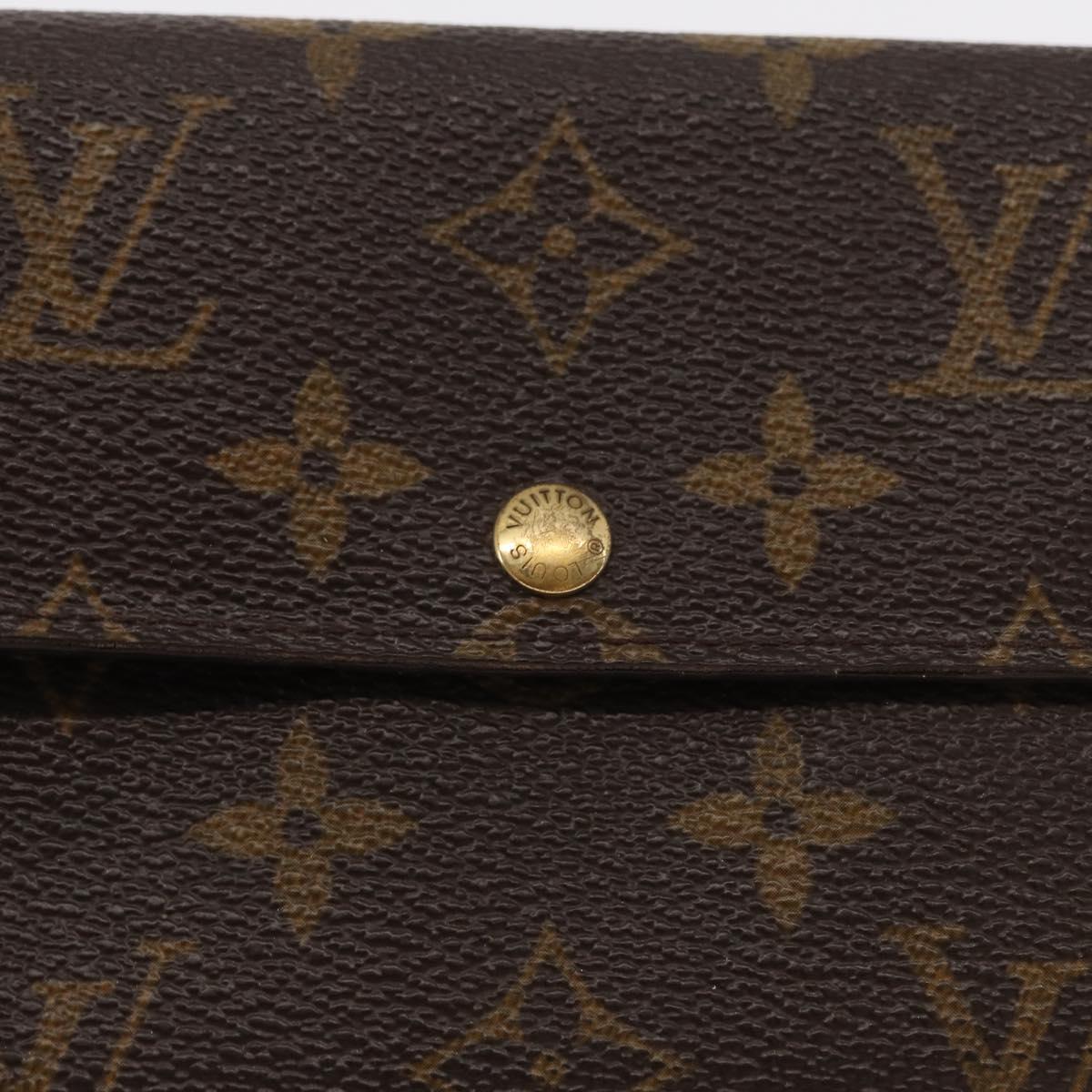 LOUIS VUITTON Pochette Porte Monnaie Credit Long Wallet M61726 LV Auth bs31242