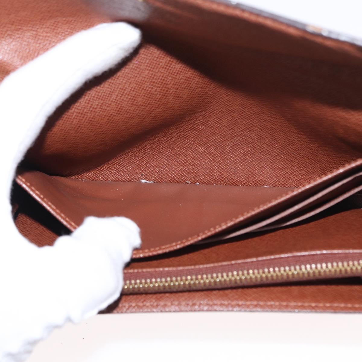 LOUIS VUITTON Pochette Porte Monnaie Credit Long Wallet M61726 LV Auth bs31242