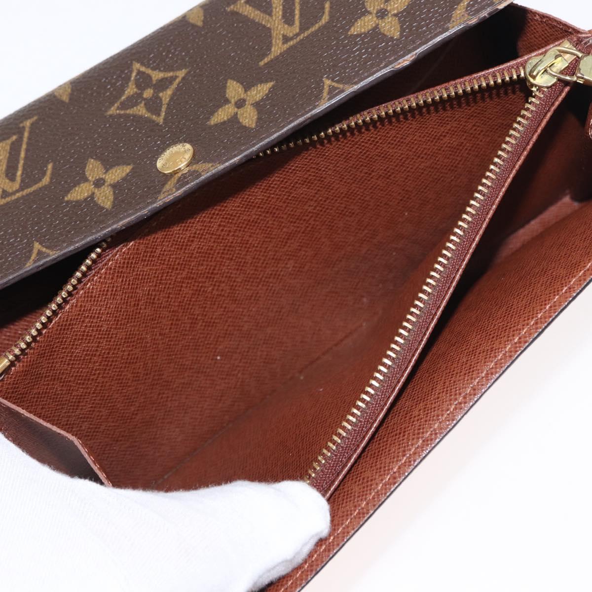 LOUIS VUITTON Pochette Porte Monnaie Credit Long Wallet M61726 LV Auth bs31242