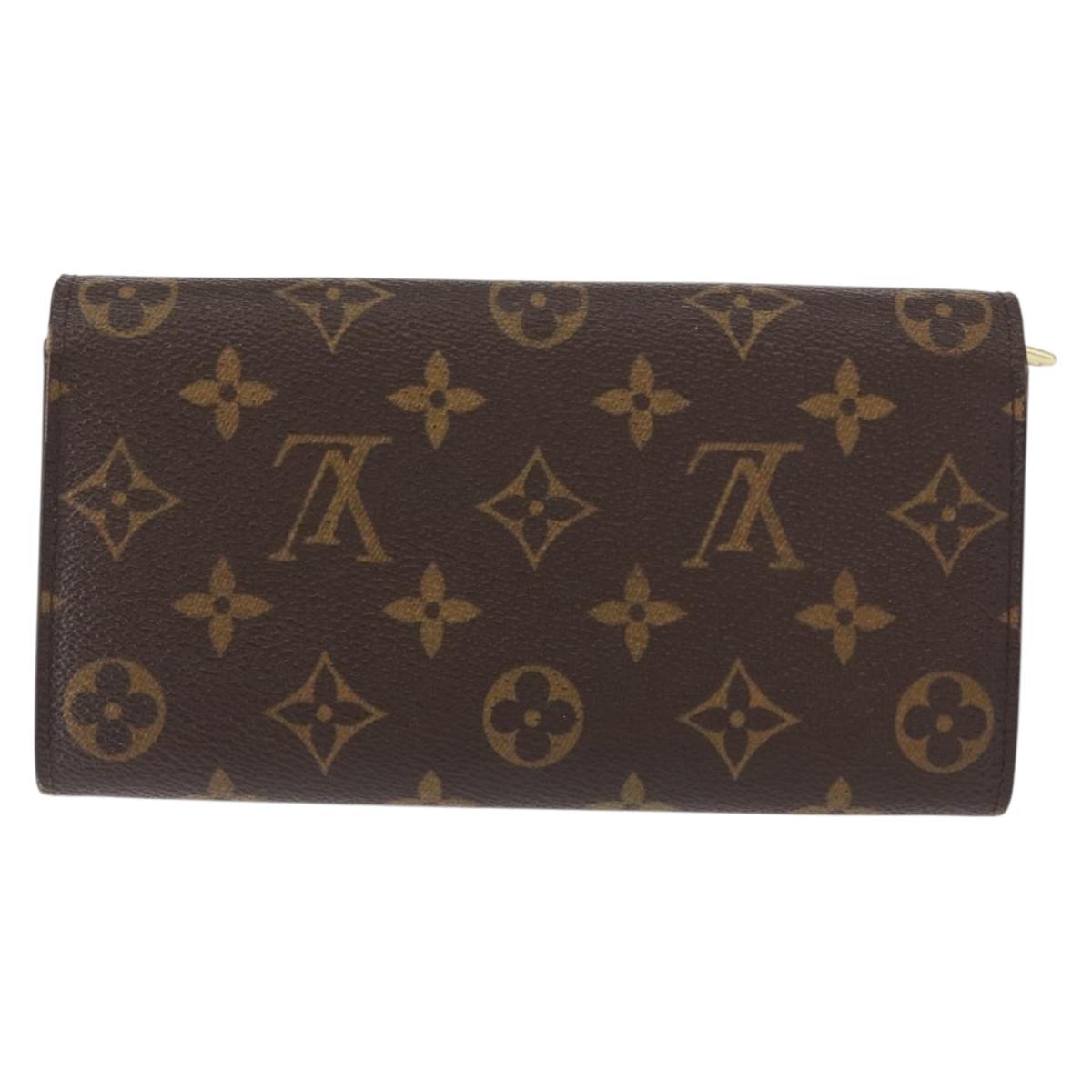 LOUIS VUITTON Pochette Porte Monnaie Credit Long Wallet M61726 LV Auth bs31242