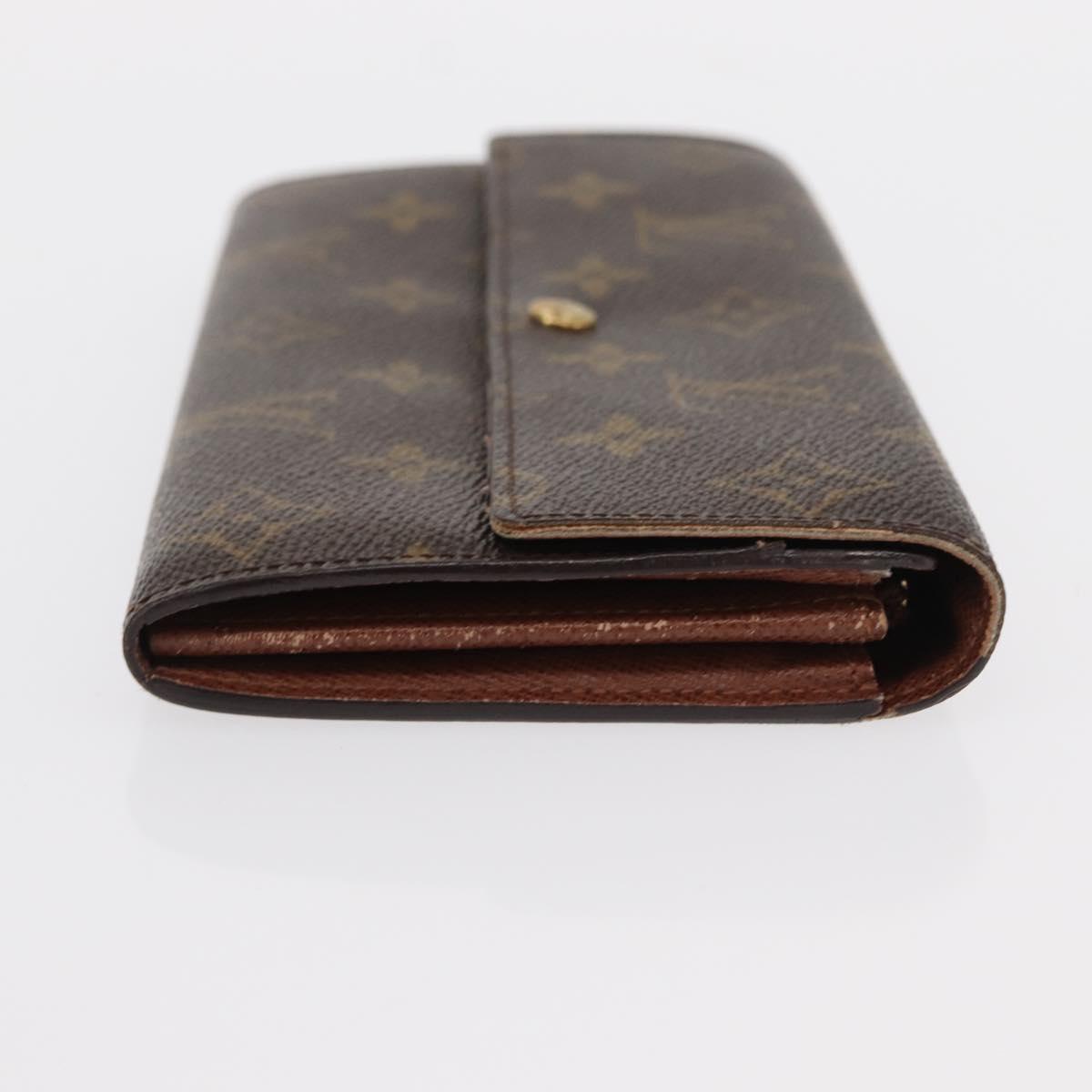 LOUIS VUITTON Pochette Porte Monnaie Credit Long Wallet M61726 LV Auth bs31242
