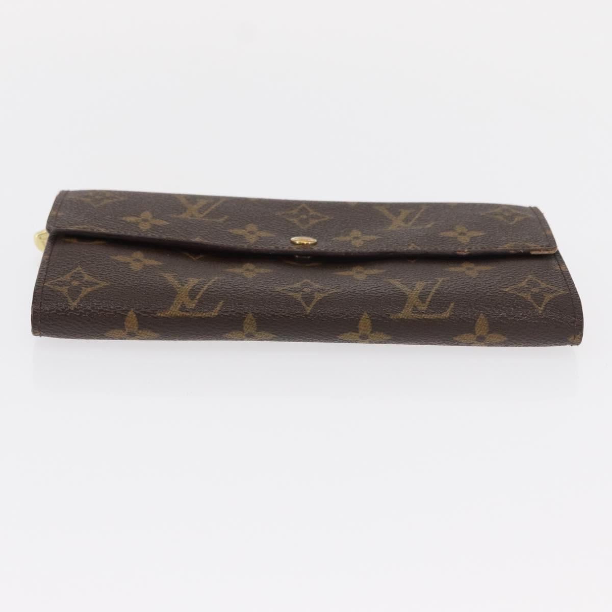 LOUIS VUITTON Pochette Porte Monnaie Credit Long Wallet M61726 LV Auth bs31242