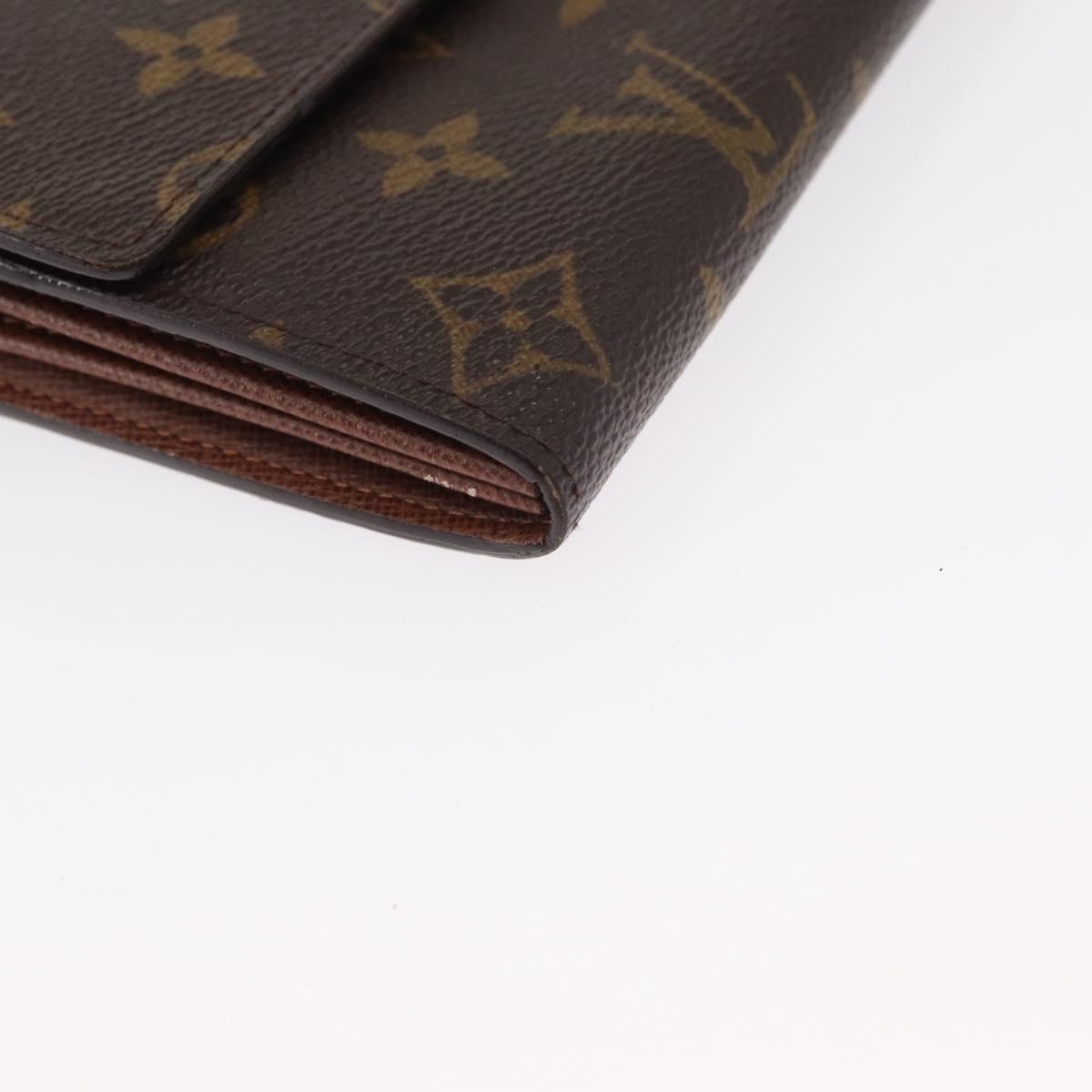 LOUIS VUITTON Pochette Porte Monnaie Credit Long Wallet M61726 LV Auth bs31242