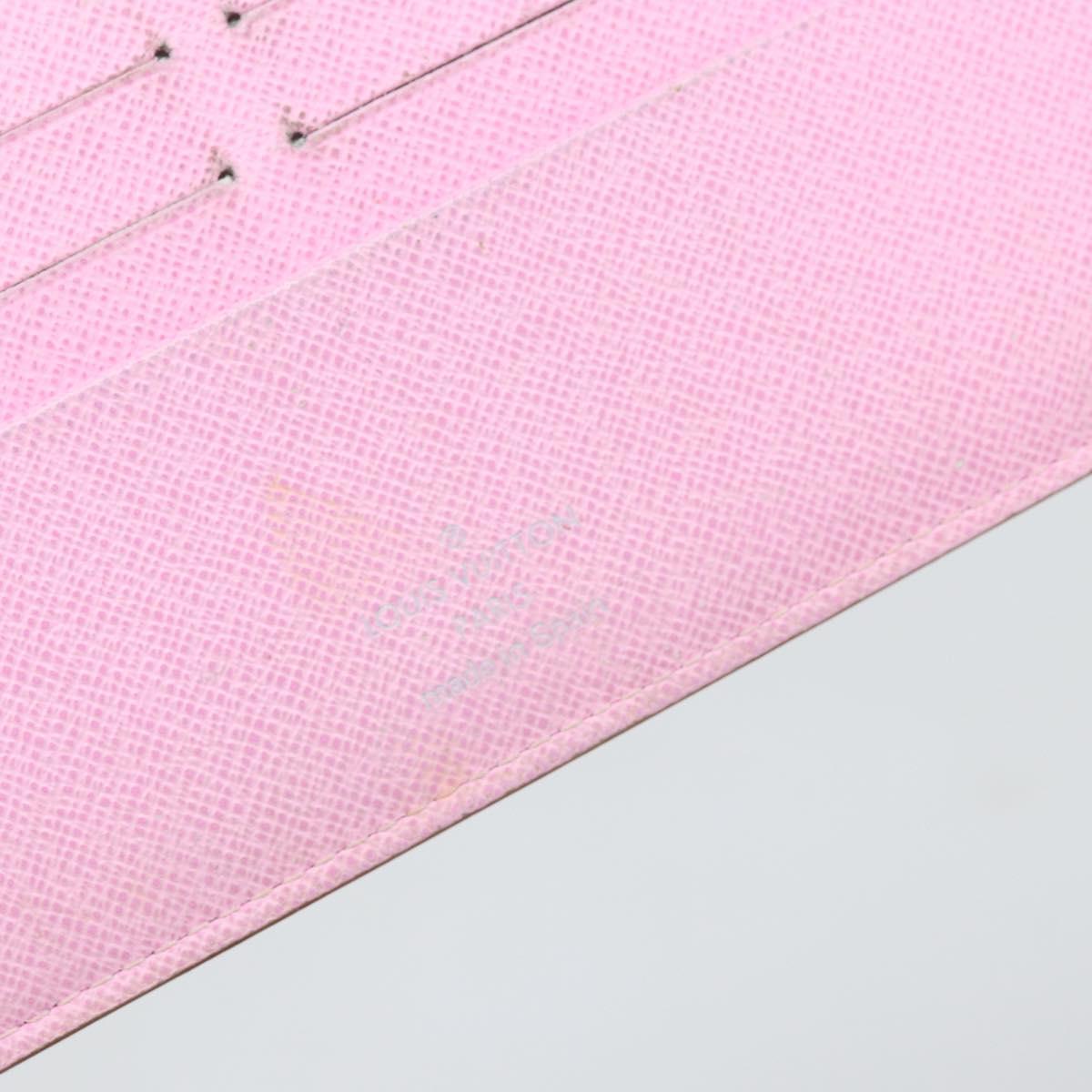 LOUIS VUITTON Multicolor PortefeuilleInsolite Wallet White M93750 Auth bs31244