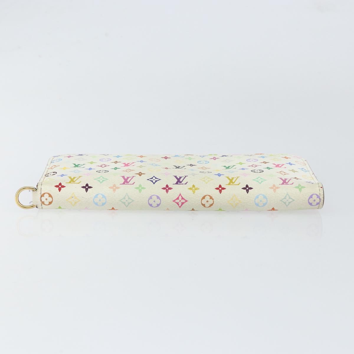 LOUIS VUITTON Multicolor PortefeuilleInsolite Wallet White M93750 Auth bs31244