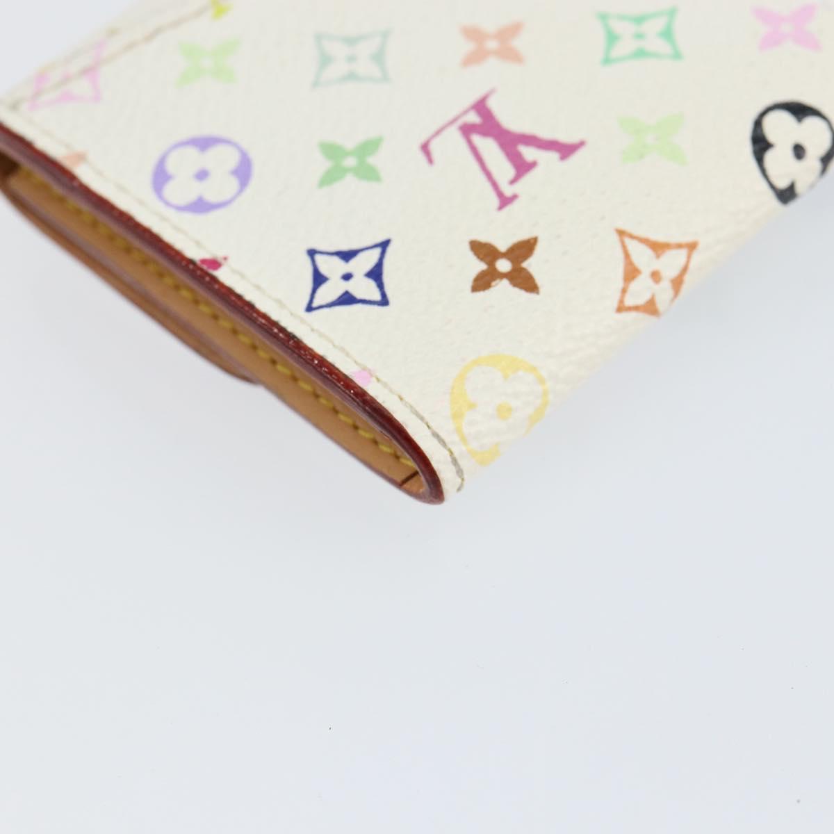 LOUIS VUITTON Multicolor Porte Monnaie Cozy Coin Purse White M60006 Auth bs31245