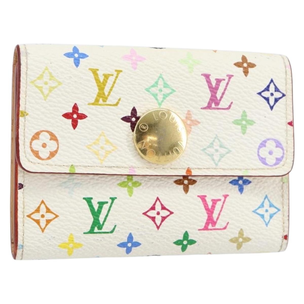 LOUIS VUITTON Multicolor Porte Monnaie Cozy Coin Purse White M60006 Auth bs31245