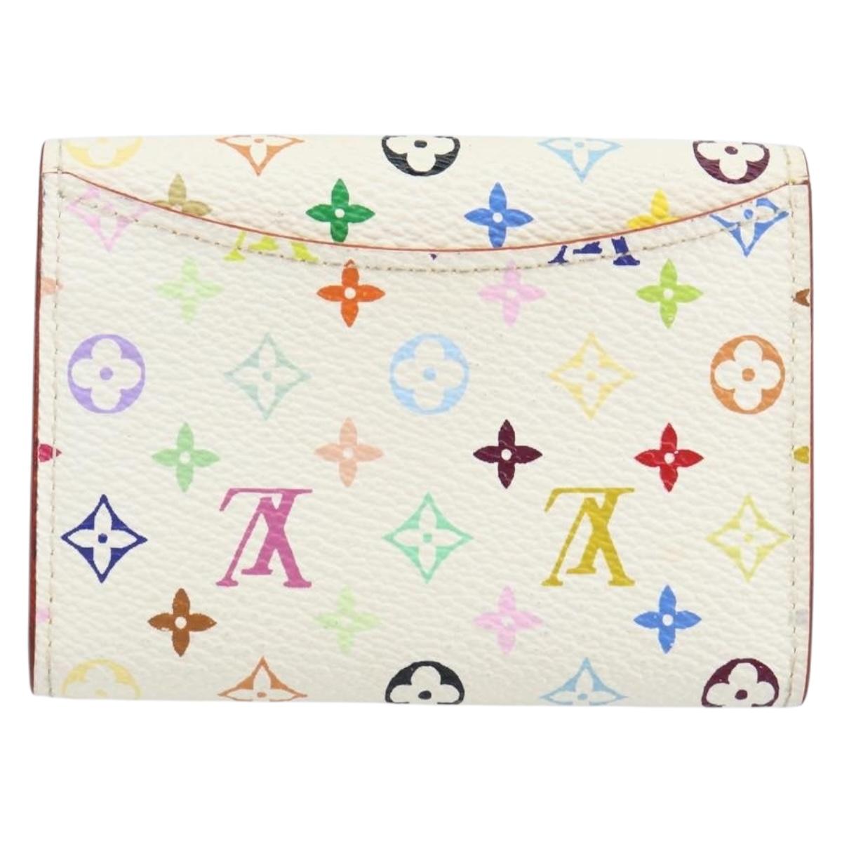 LOUIS VUITTON Multicolor Porte Monnaie Cozy Coin Purse White M60006 Auth bs31245