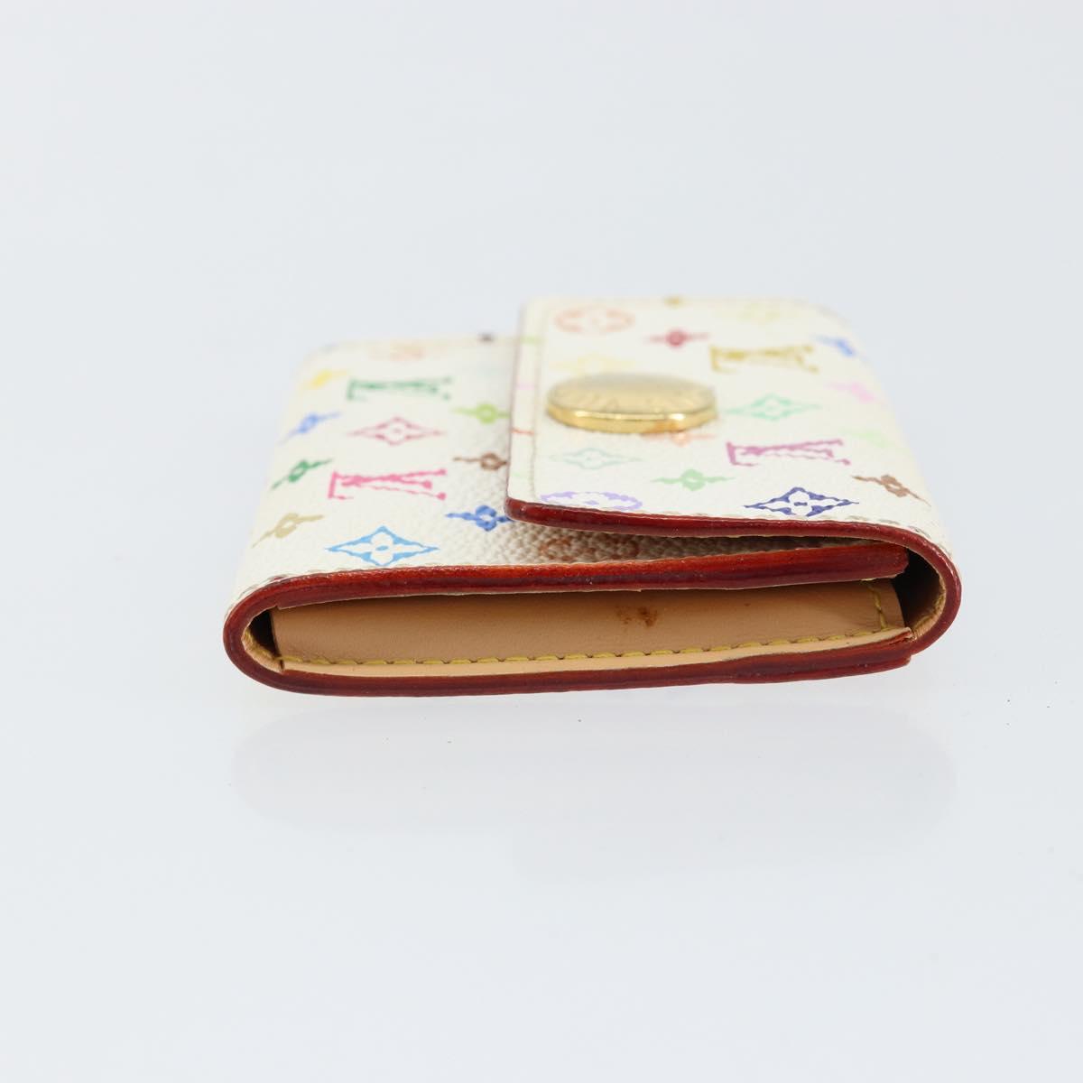 LOUIS VUITTON Multicolor Porte Monnaie Cozy Coin Purse White M60006 Auth bs31245