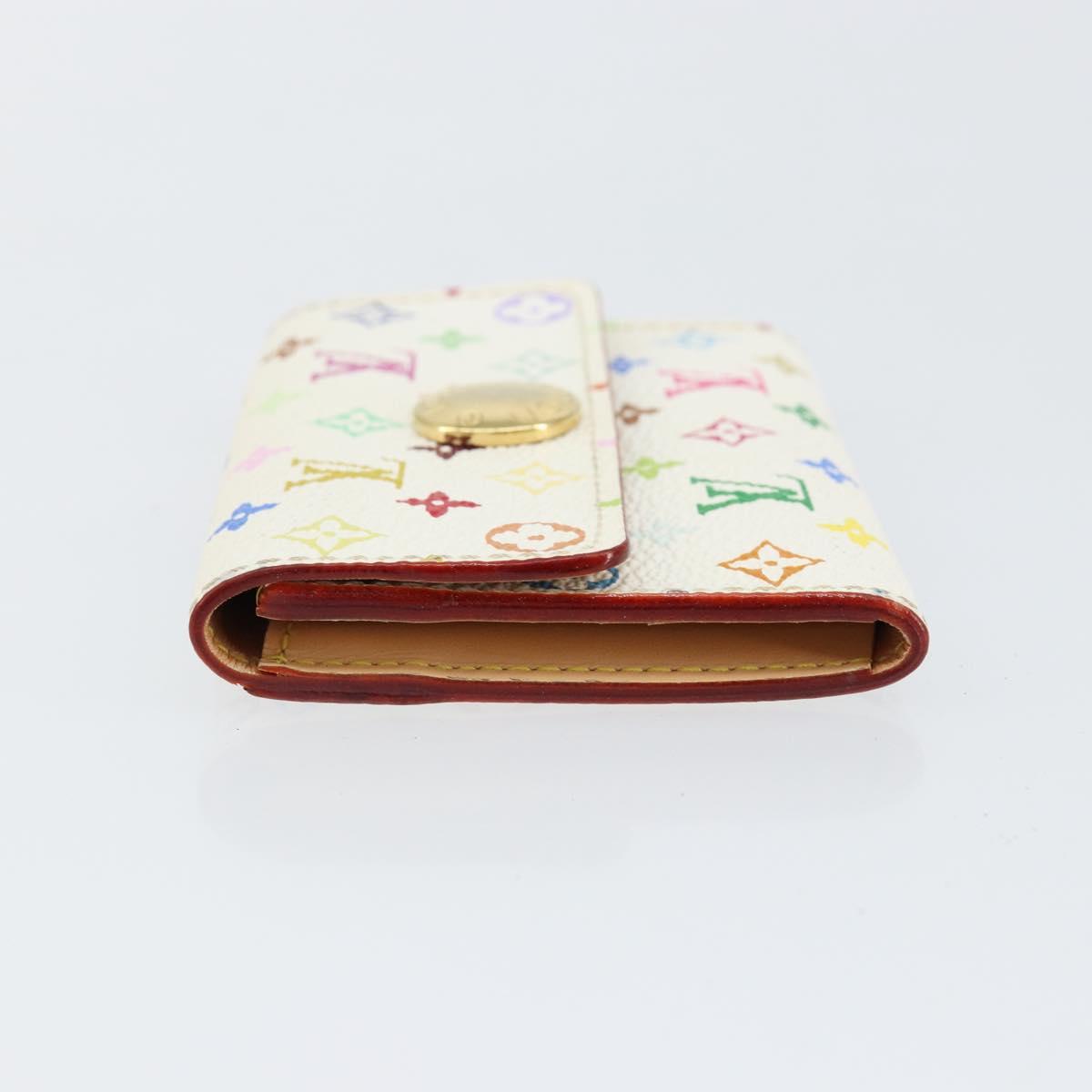 LOUIS VUITTON Multicolor Porte Monnaie Cozy Coin Purse White M60006 Auth bs31245