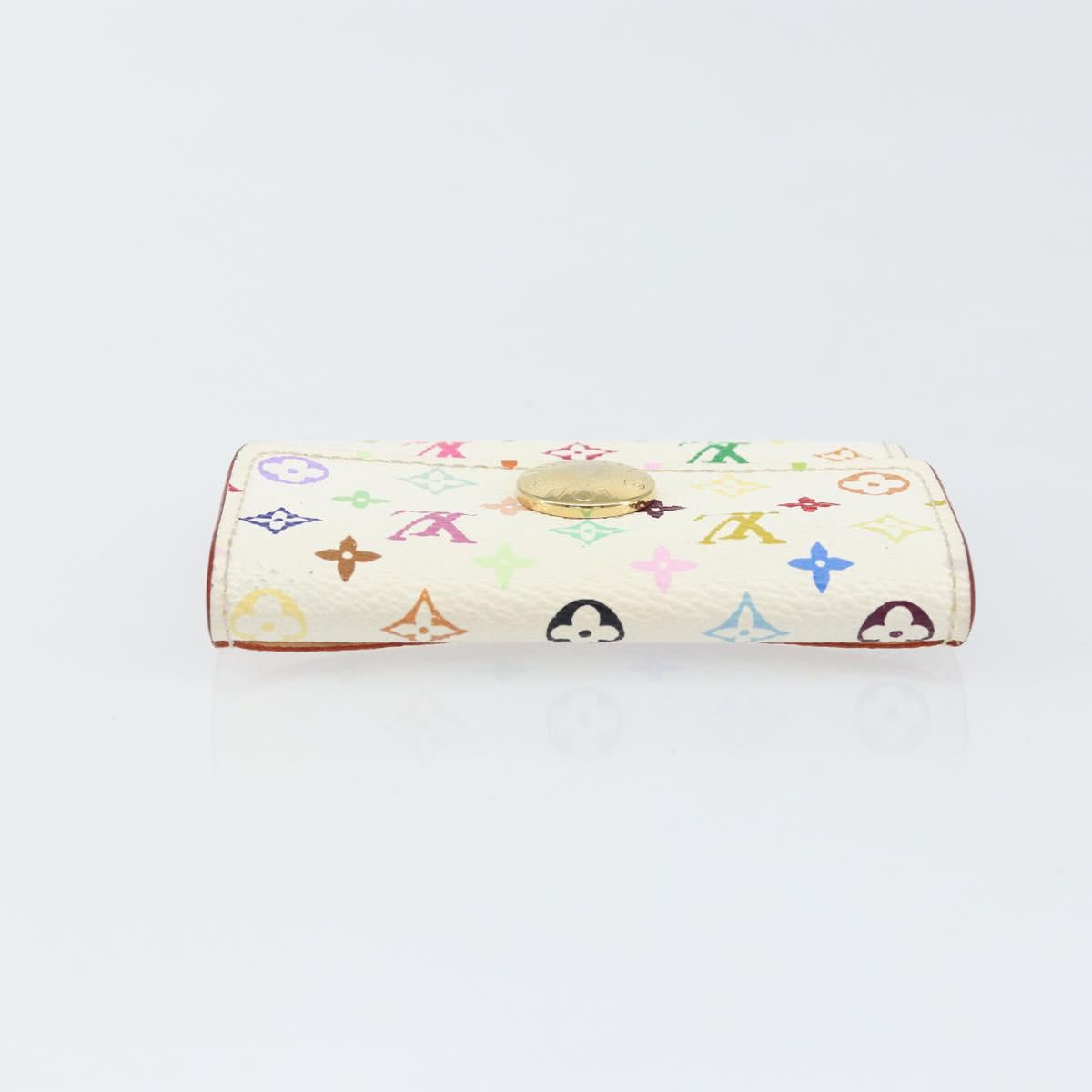 LOUIS VUITTON Multicolor Porte Monnaie Cozy Coin Purse White M60006 Auth bs31245