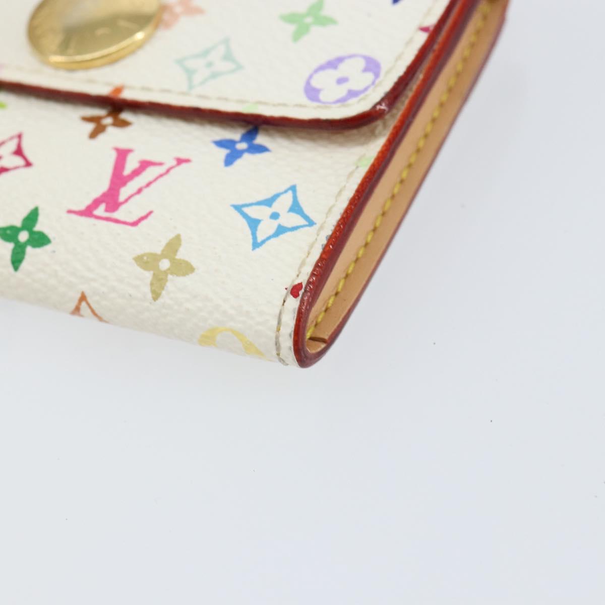 LOUIS VUITTON Multicolor Porte Monnaie Cozy Coin Purse White M60006 Auth bs31245