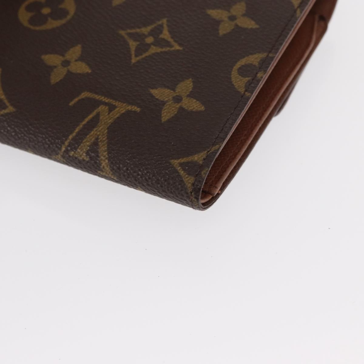 LOUIS VUITTON Monogram Porte Tresor Etui Papie Wallet M61202 LV Auth bs31247