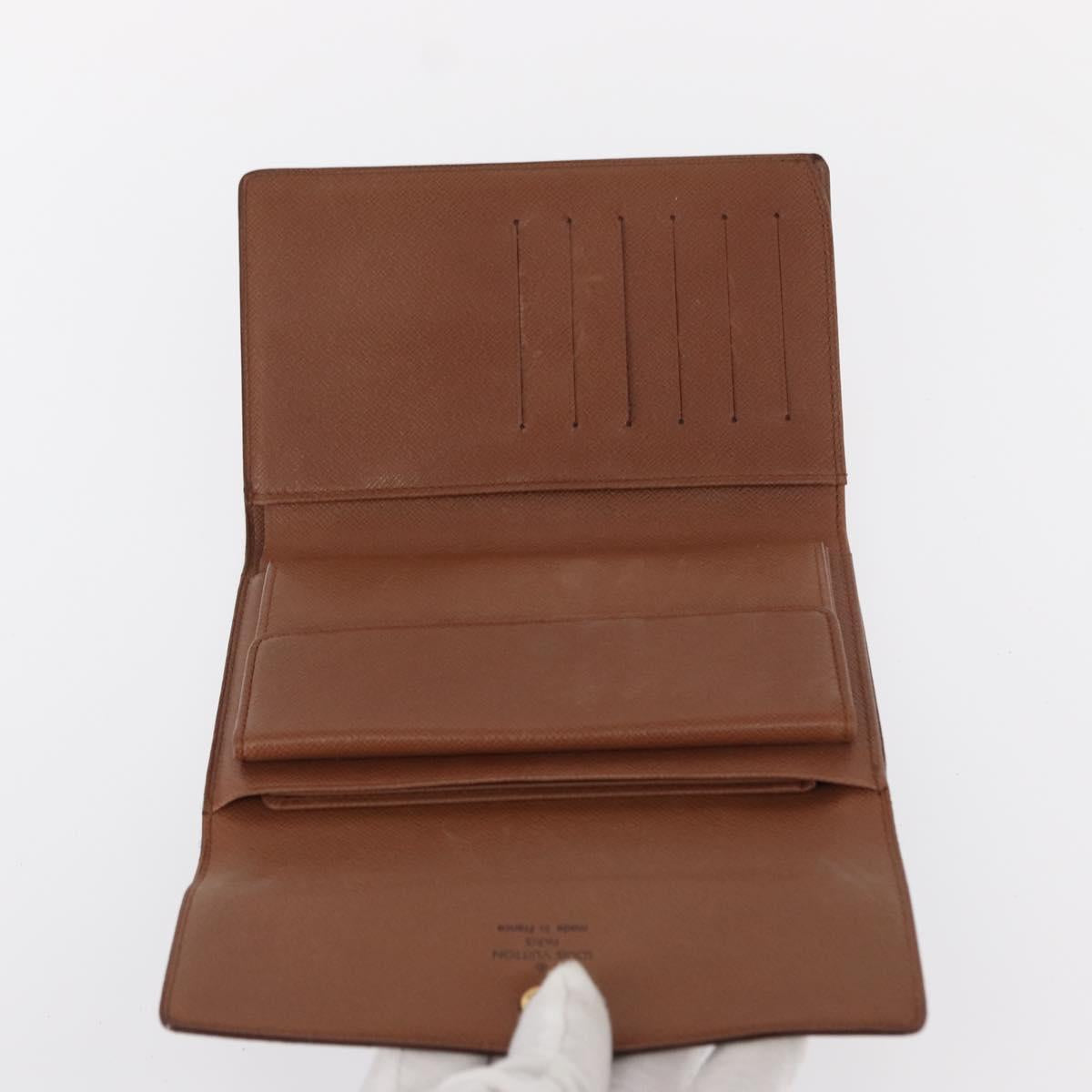 LOUIS VUITTON Monogram Porte Tresor Etui Papie Wallet M61202 LV Auth bs31247