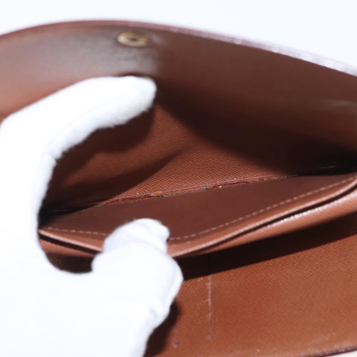 LOUIS VUITTON Monogram Porte Tresor Etui Papie Wallet M61202 LV Auth bs31247