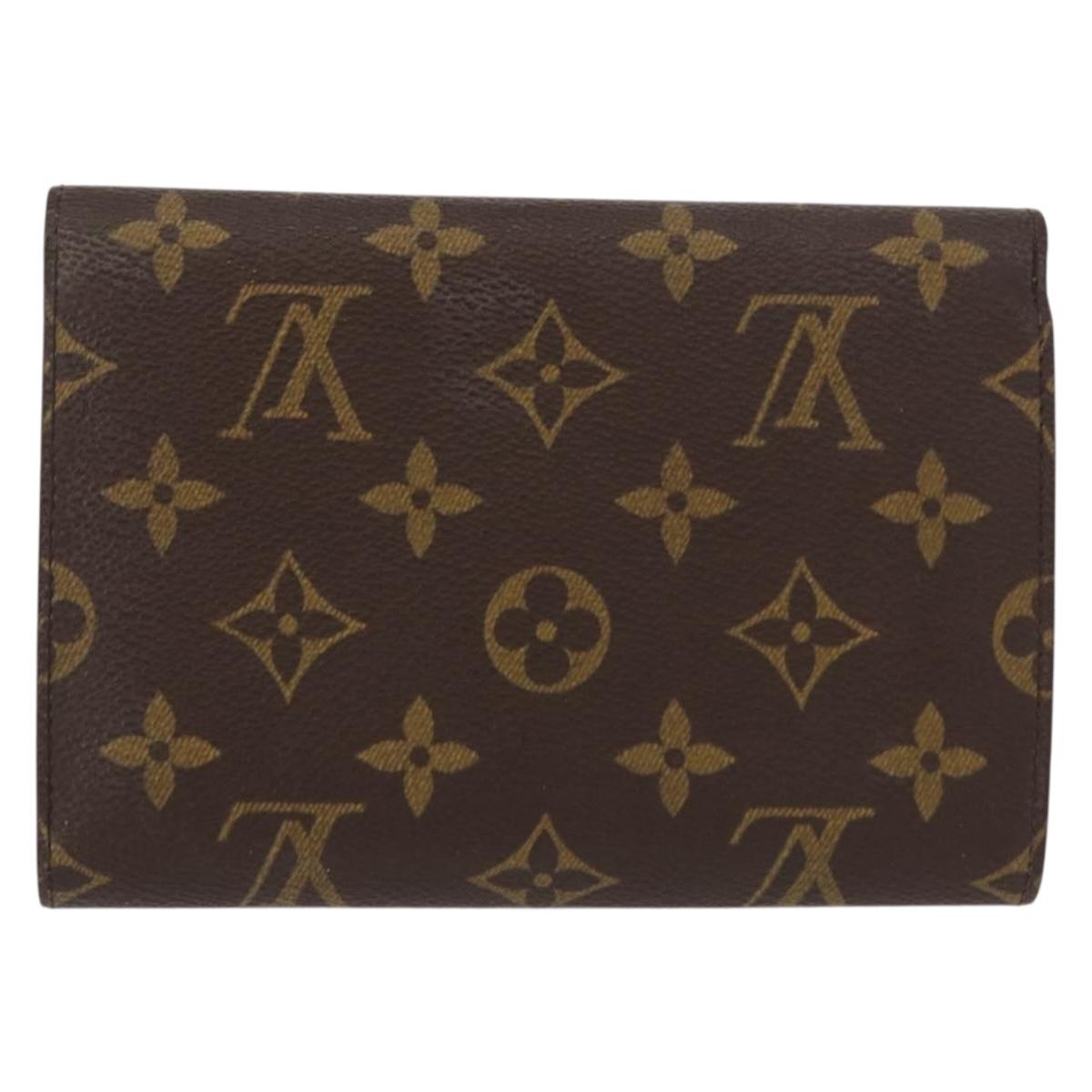 LOUIS VUITTON Monogram Porte Tresor Etui Papie Wallet M61202 LV Auth bs31247