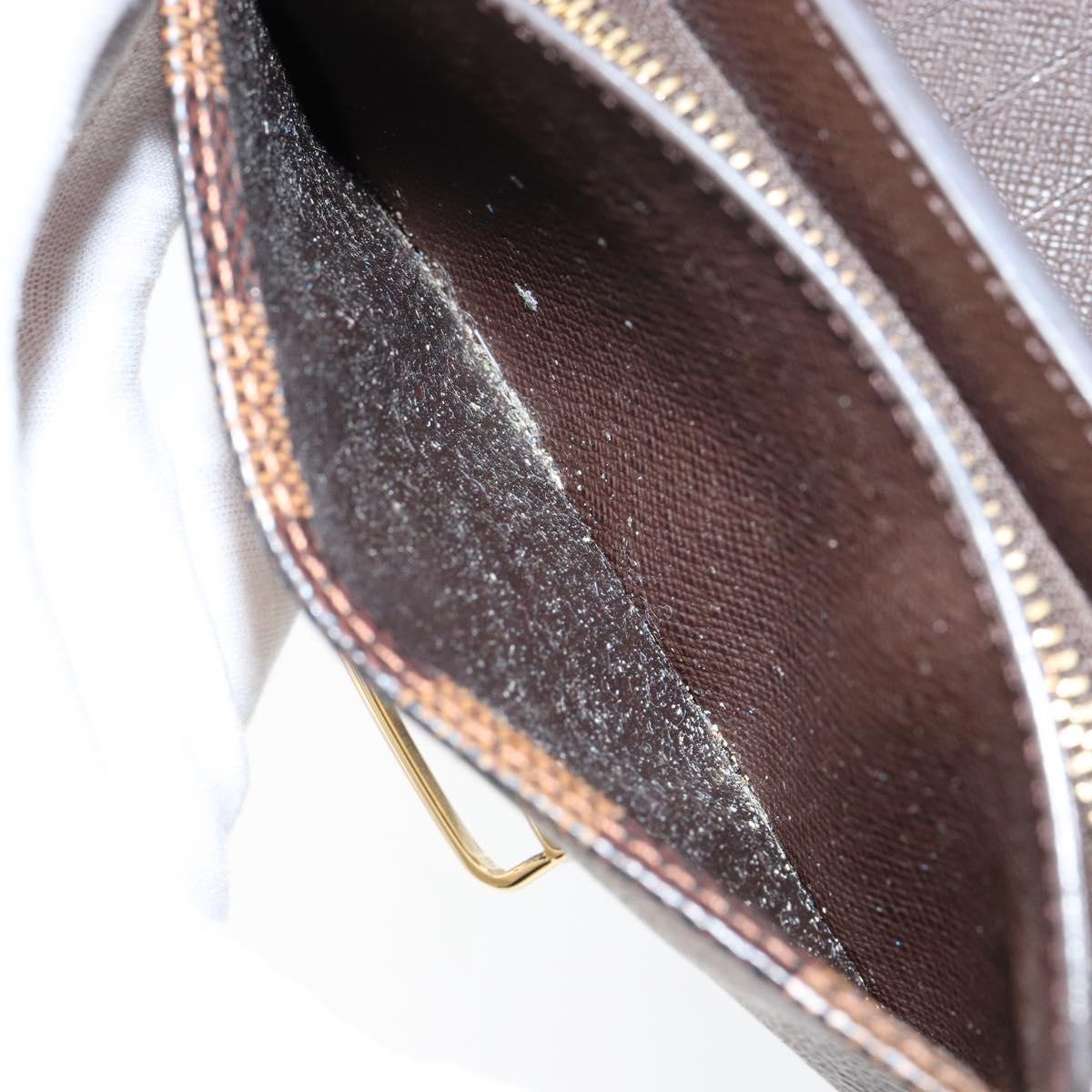 LOUIS VUITTON Damier Ebene Portefeuille Joy Bifold Wallet N60034 LV Auth bs31248