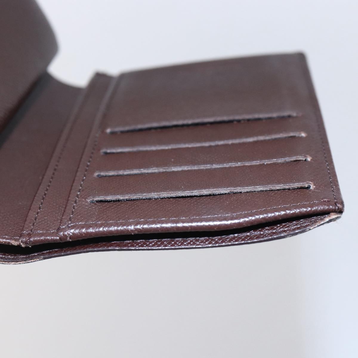 LOUIS VUITTON Damier Ebene Portefeuille Viennois Wallet N61674 LV Auth bs31250