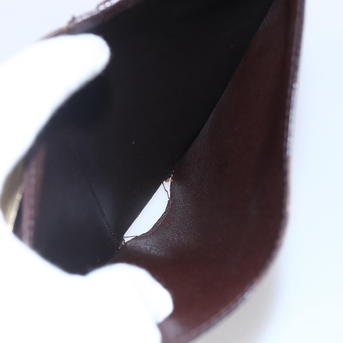 LOUIS VUITTON Damier Ebene Portefeuille Viennois Wallet N61674 LV Auth bs31250