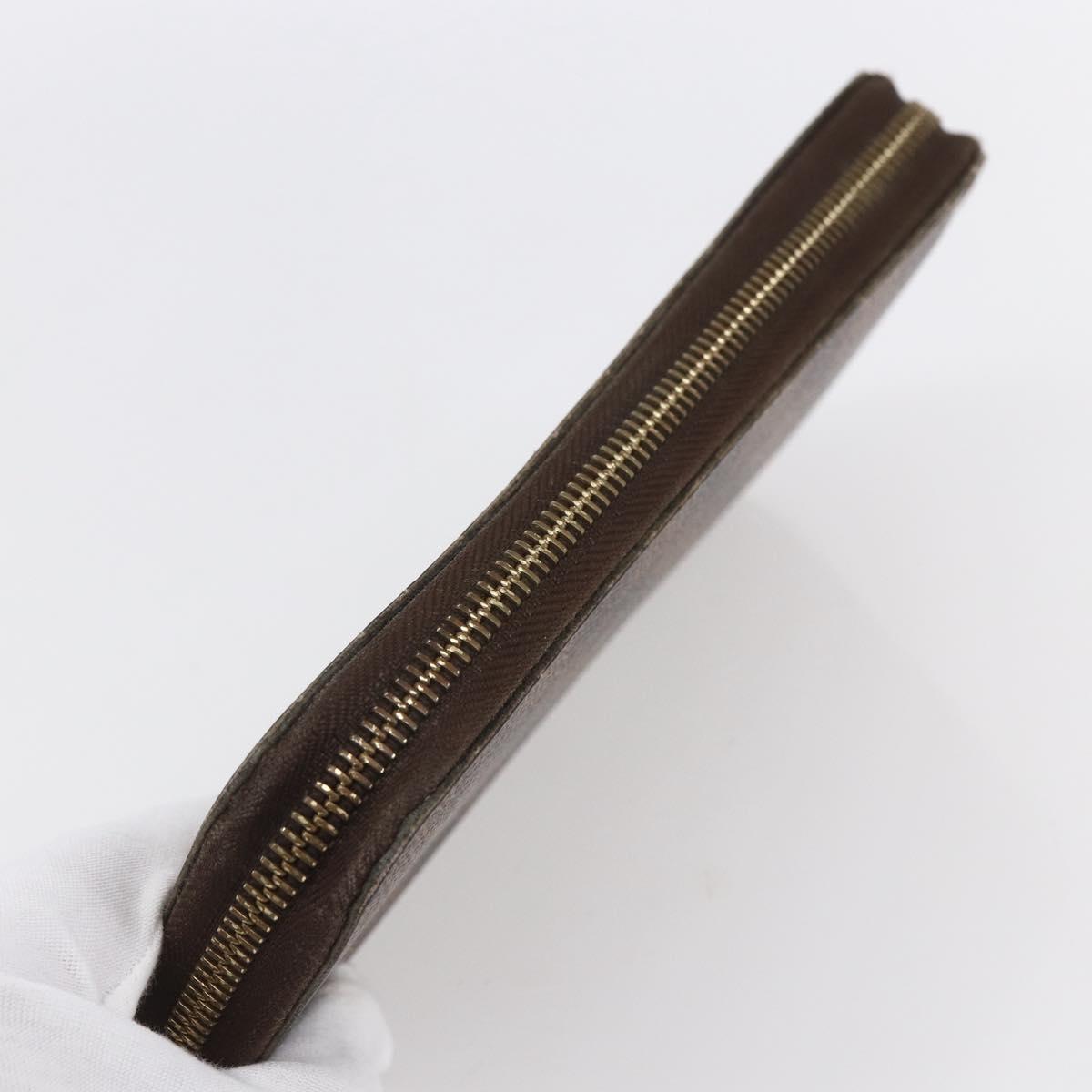 LOUIS VUITTON Damier Ebene Zippy Wallet Long Wallet N41661 LV Auth bs31251