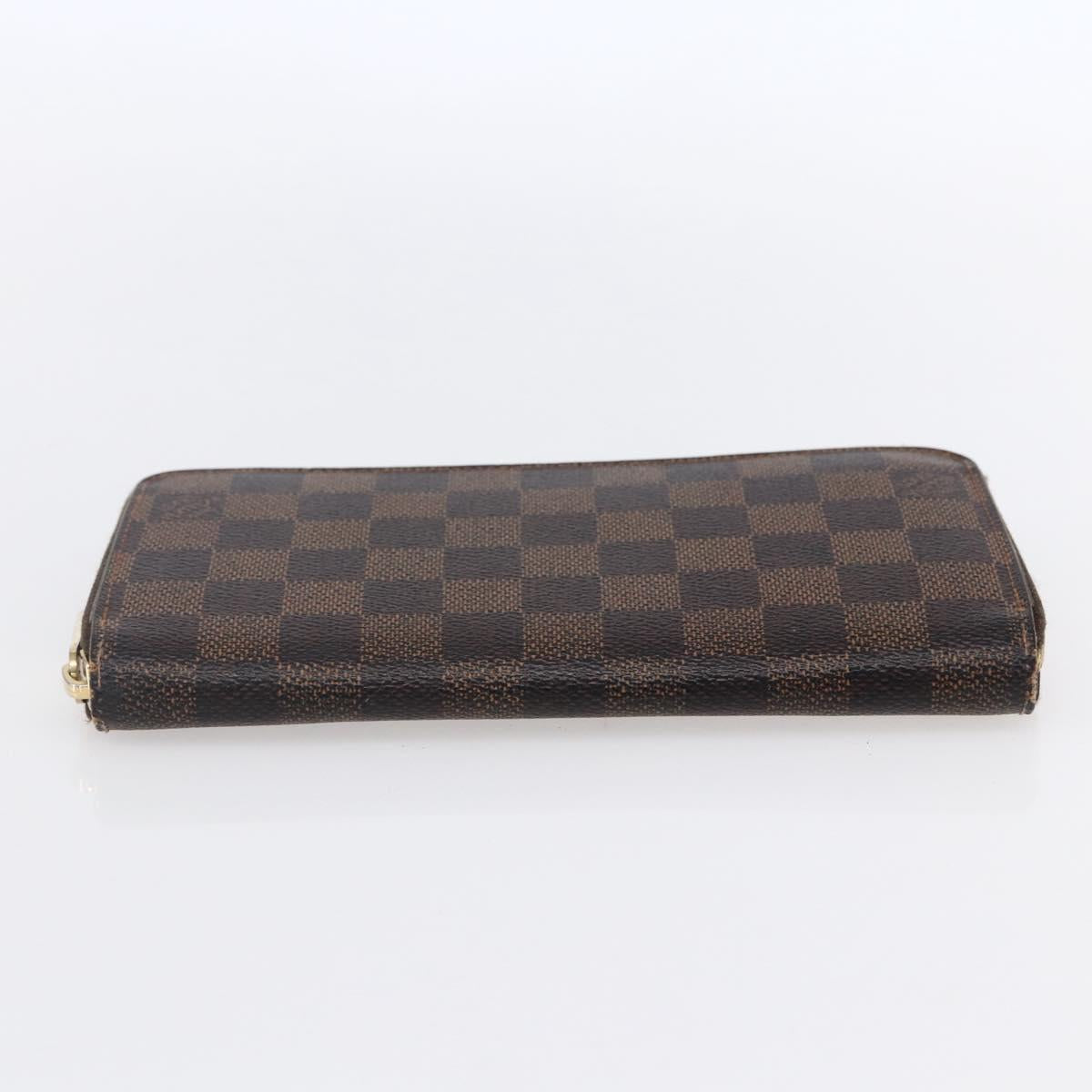 LOUIS VUITTON Damier Ebene Zippy Wallet Long Wallet N41661 LV Auth bs31251