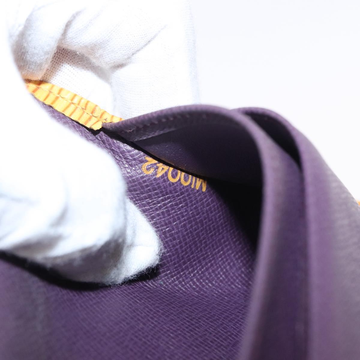 LOUIS VUITTON Epi Continental Viennois Long Wallet Yellow M63259 LV Auth bs31255