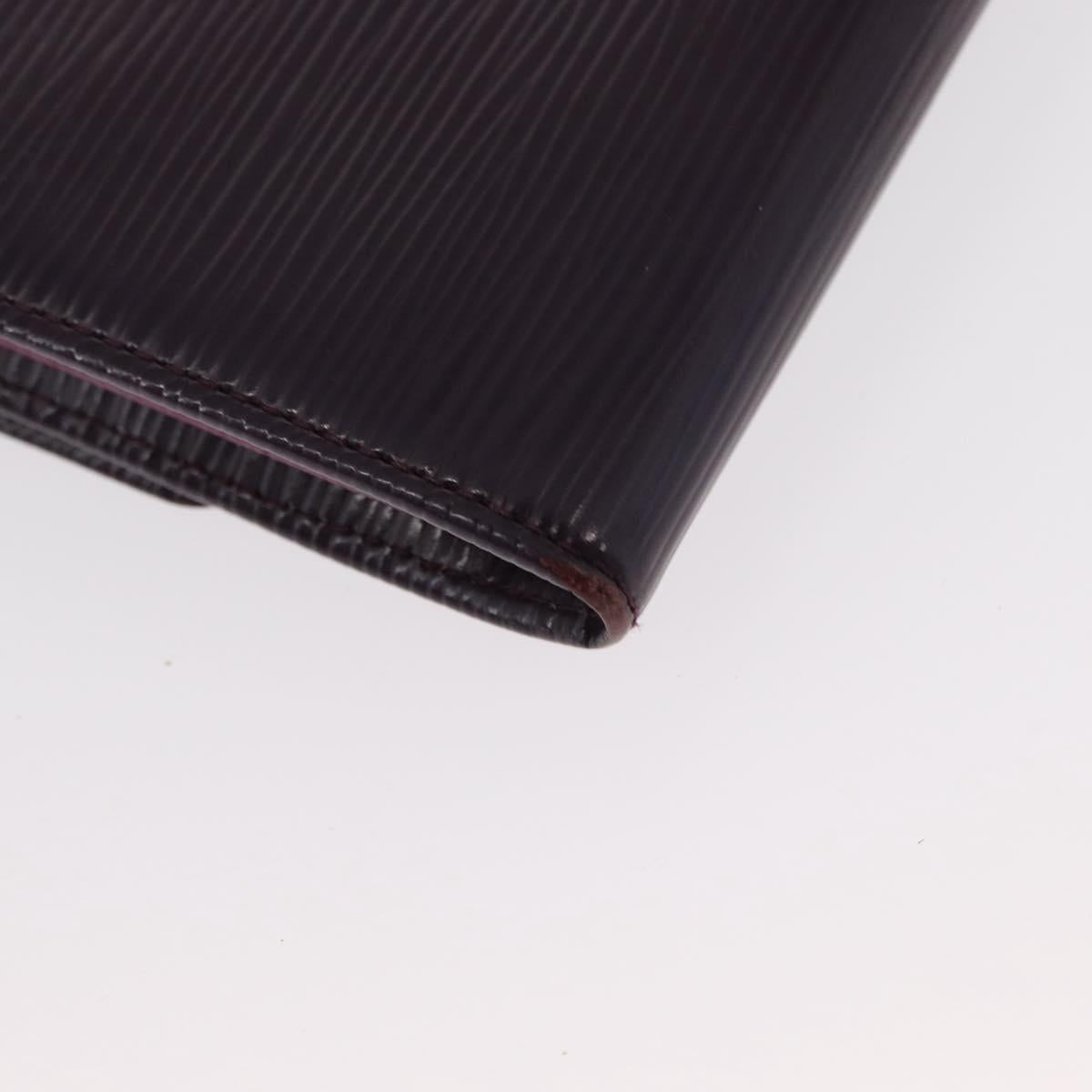 LOUIS VUITTON Epi Portefeiulle Sarah Wallet Purple Cassis M6374K LV Auth bs31256